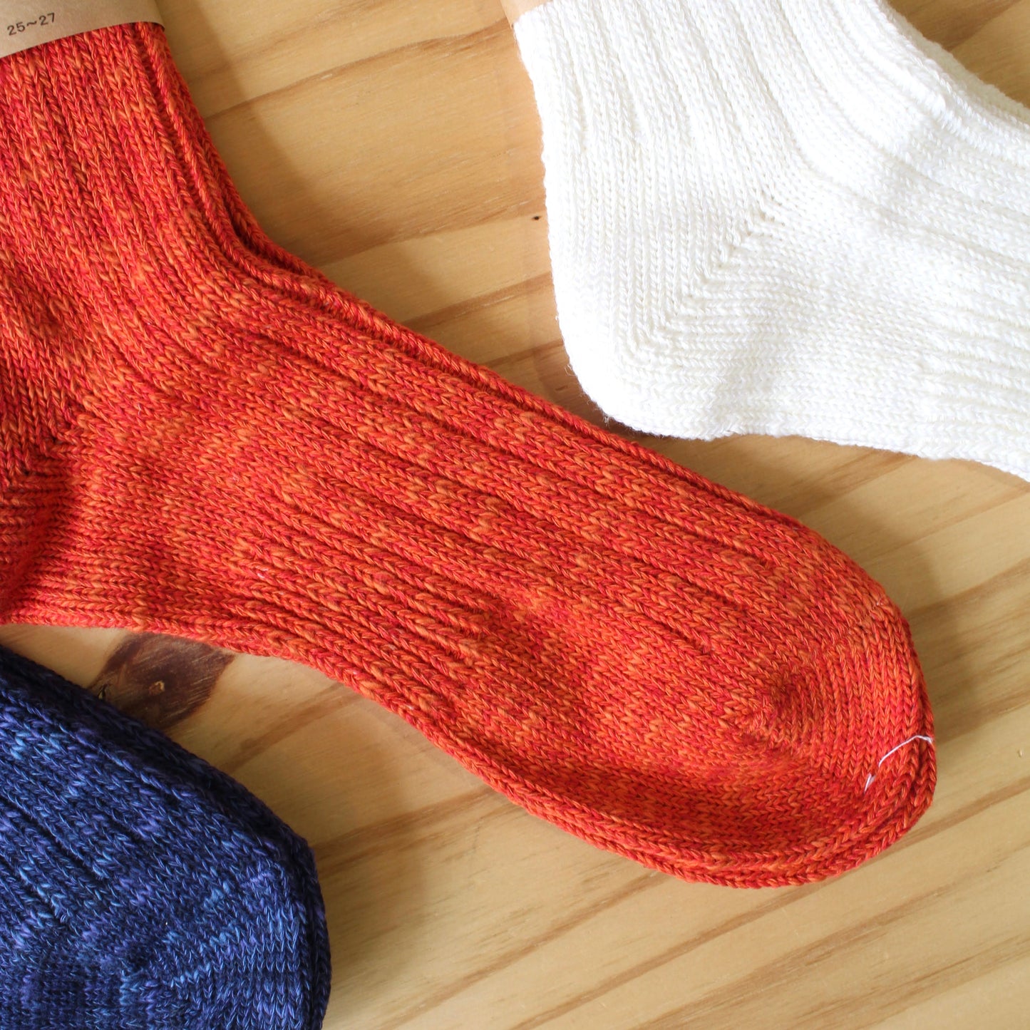 Mauna Kea Socks -
Slub Low Gauge Rib Socks