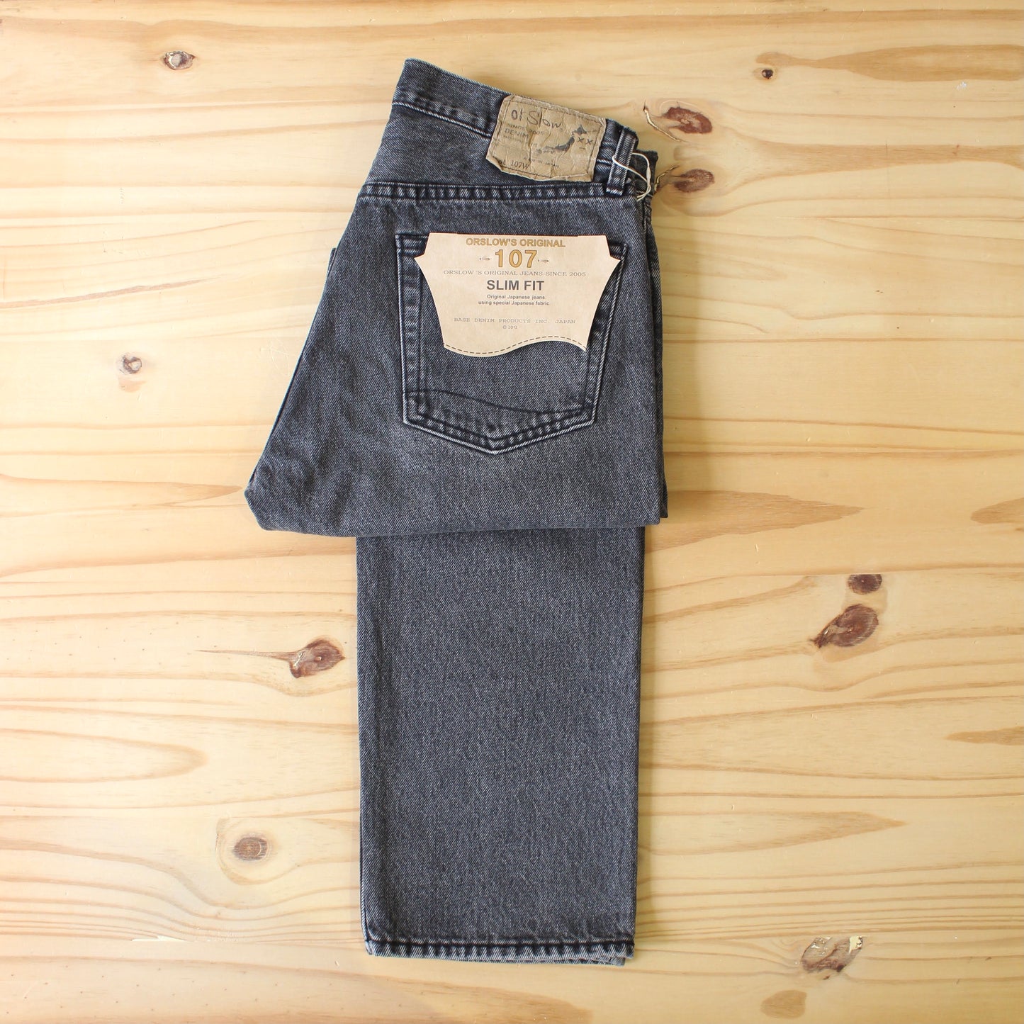 Or Slow - 107 IVY FIT BLACK (DENIM
STONE WASH)