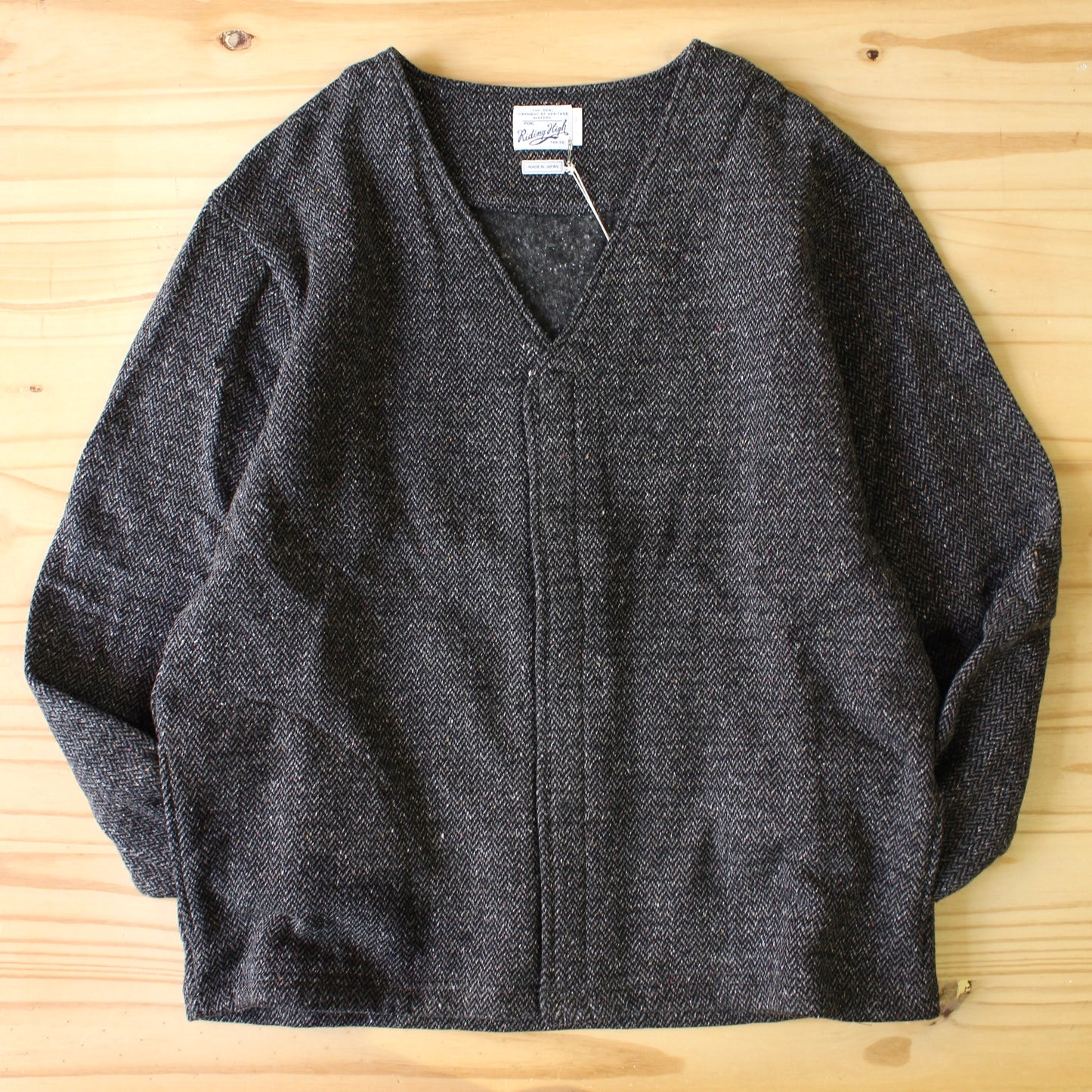 RIDING HIGH TOKYO -
TWEED FLEECE EASY CARDIGAN