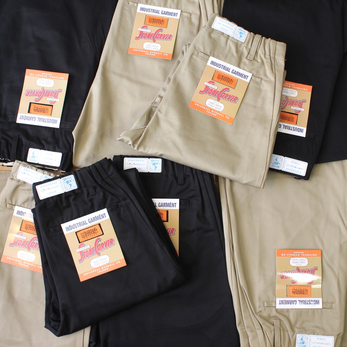 UNIVERSAL OVERALL Japanese version-CLASSIC COLLECTION TUCK TAPERED PANTS