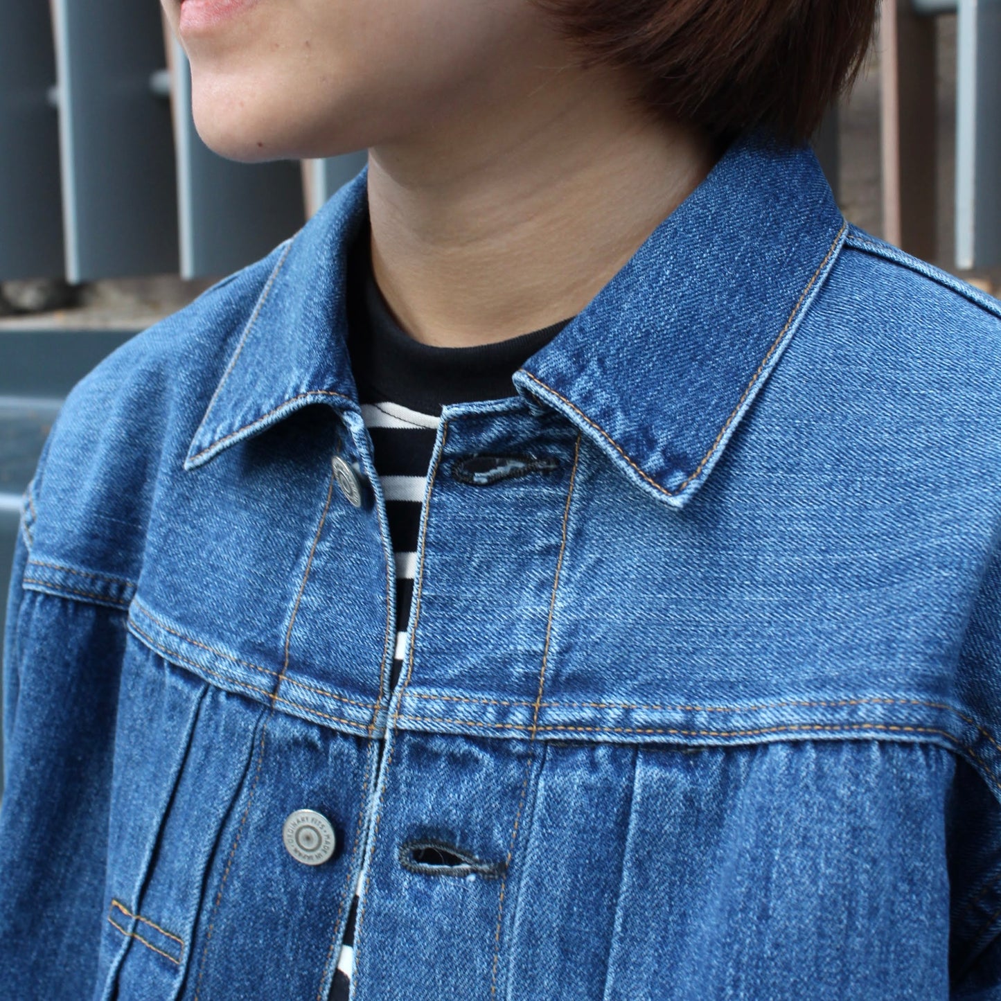 ORDINARY FITS -
TYPE 1 STYLE 12OZ DENIM JACKET (USED WASH)