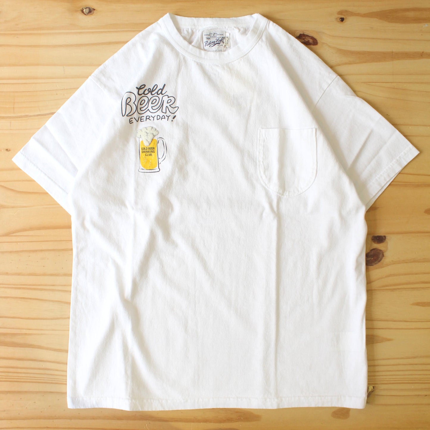 RIDING HIGH TOKYO -
BEER POCKET TEE