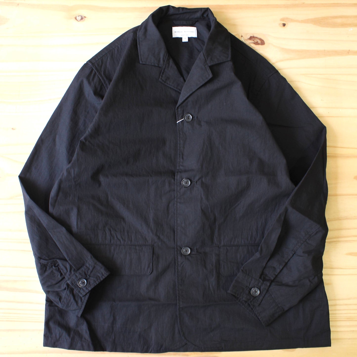 MANUAL ALPHABET - 
COTTON NYLON WEATHER 3B JACKET