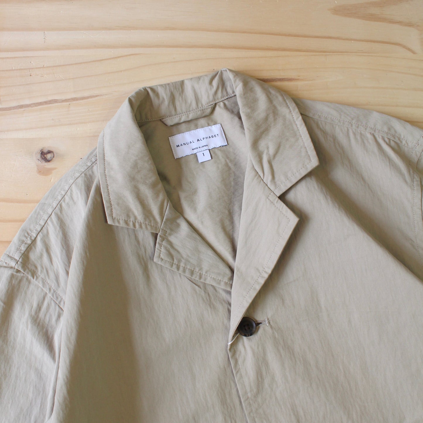 MANUAL ALPHABET - 
COTTON NYLON WEATHER 3B JACKET