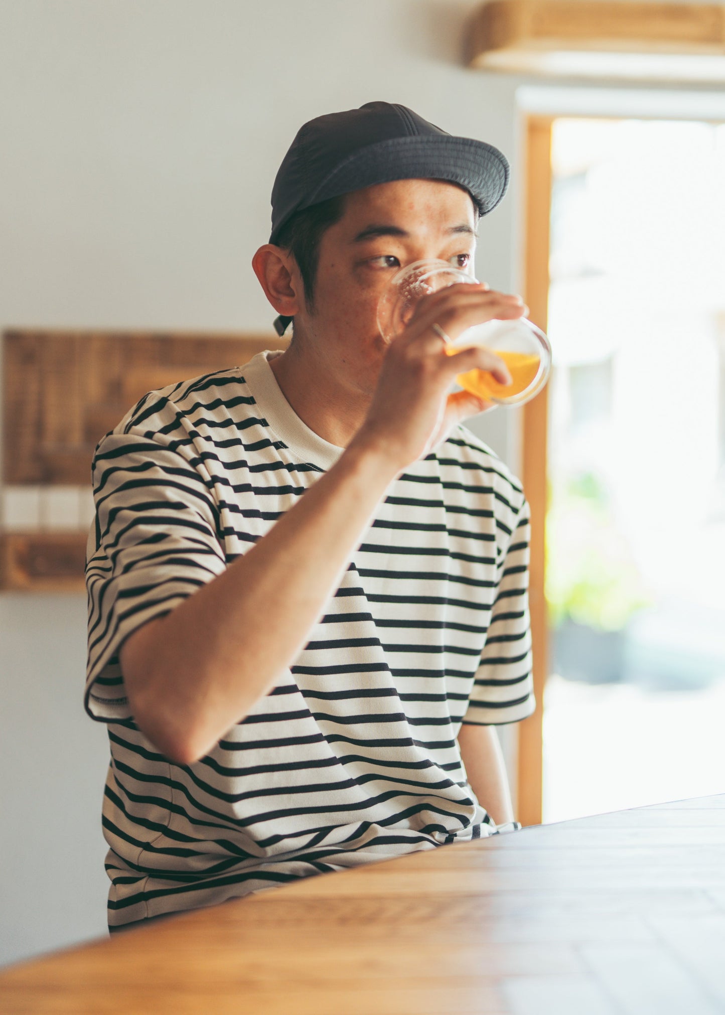BRING -
DRYCOTTONY HEAVYWEIGHT STRIPES TEE