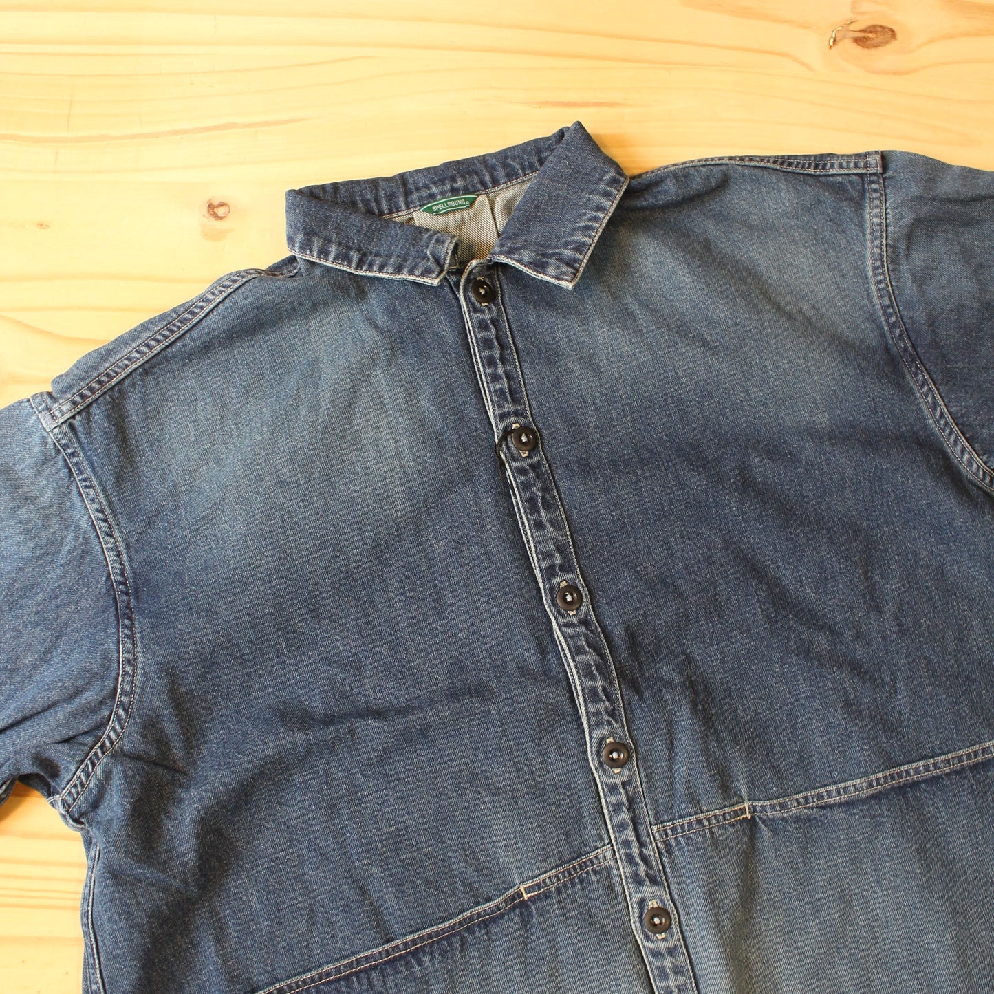 SPELLBOUND -
10OZ DENIM WORKER SHIRT JACKET(USED WASH)