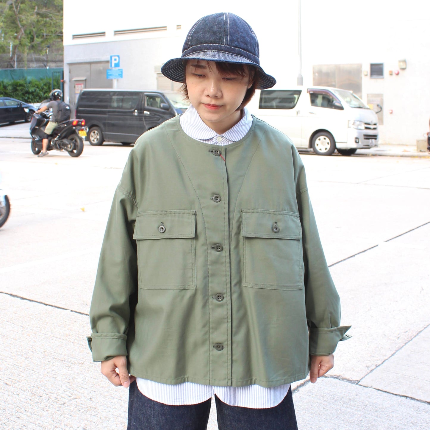 BROOKLYN OVERALL -
 COLLARLESS BLOUSON