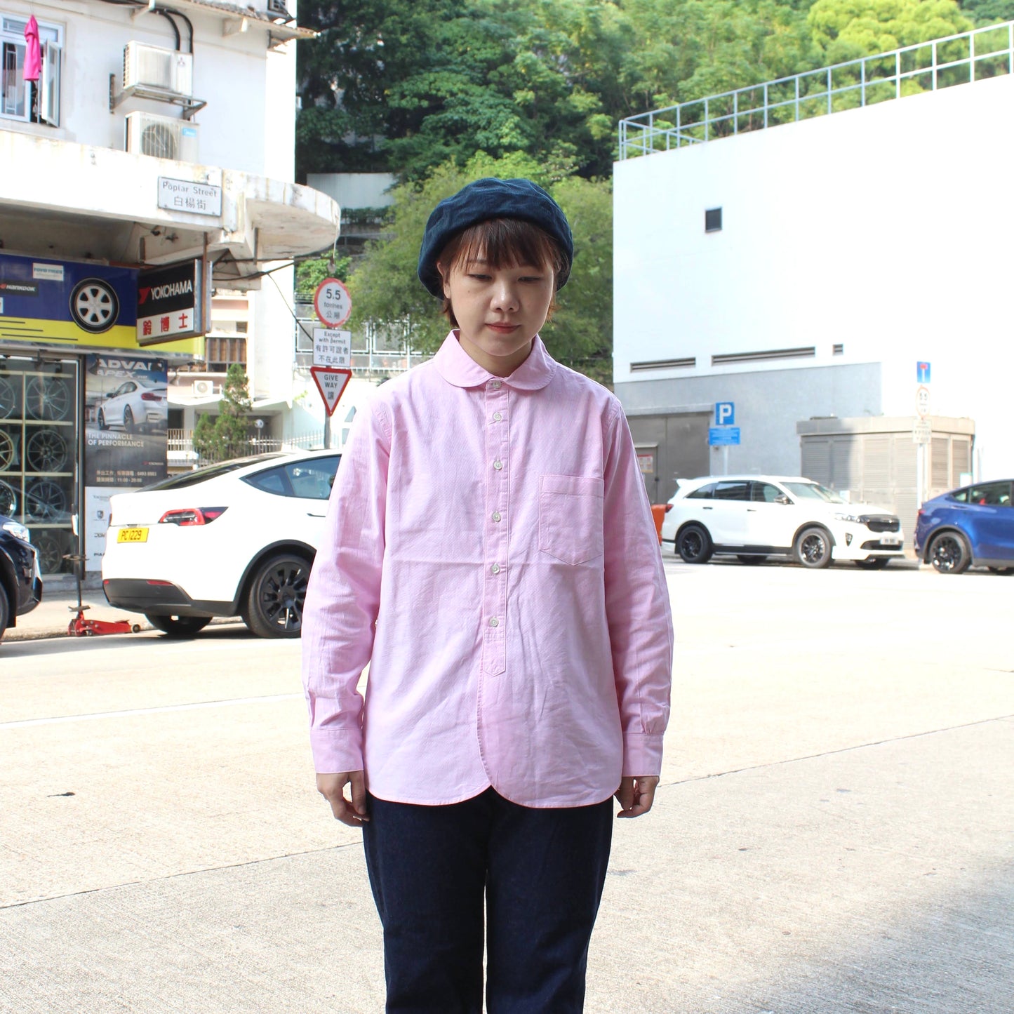 MANUAL ALPHABET - SUPIMA OX ROUND COLOR SHIRT (For Ladies)