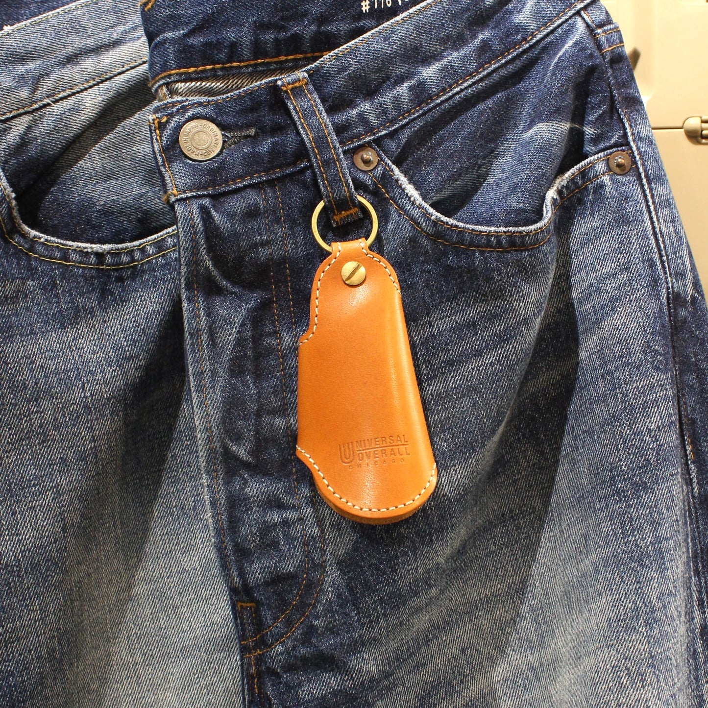 UNIVERSAL OVERALL JAPAN -
LEATHER KEY HOLDER