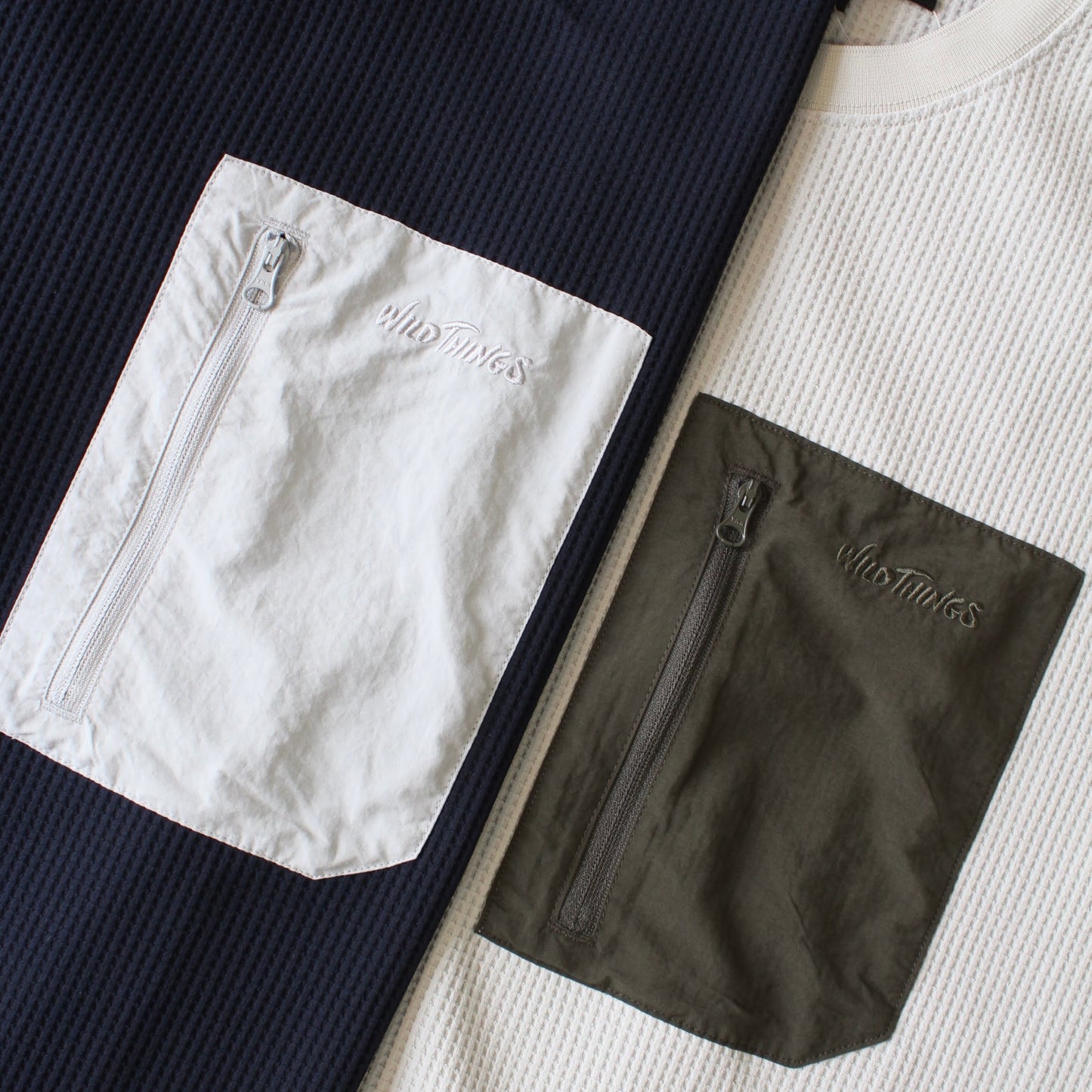 WILD THINGS JAPAN -
DRY POCKET WAFFLE TEE