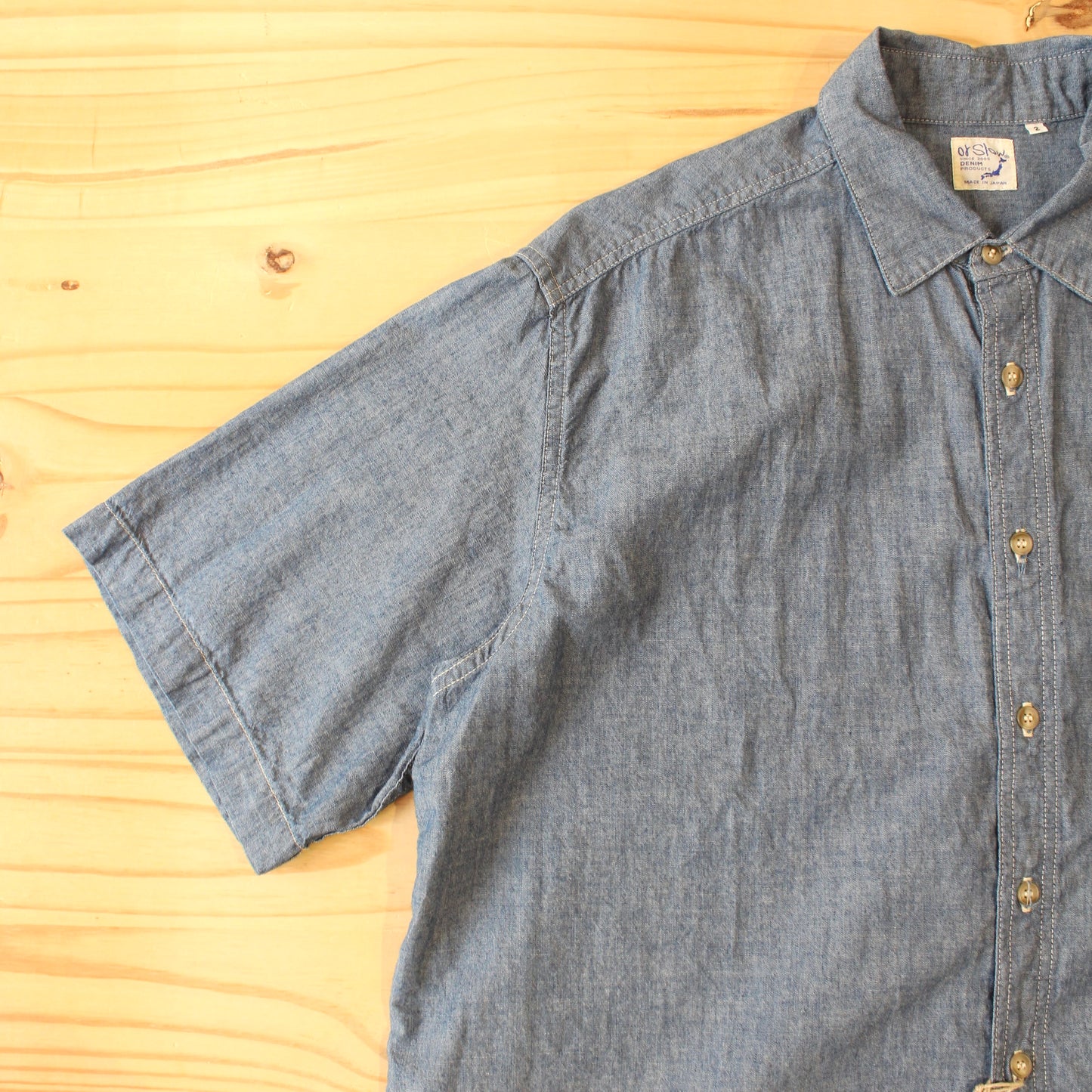 Or Slow - LOOSE FIT S/S CHAMBRAY SHIRT