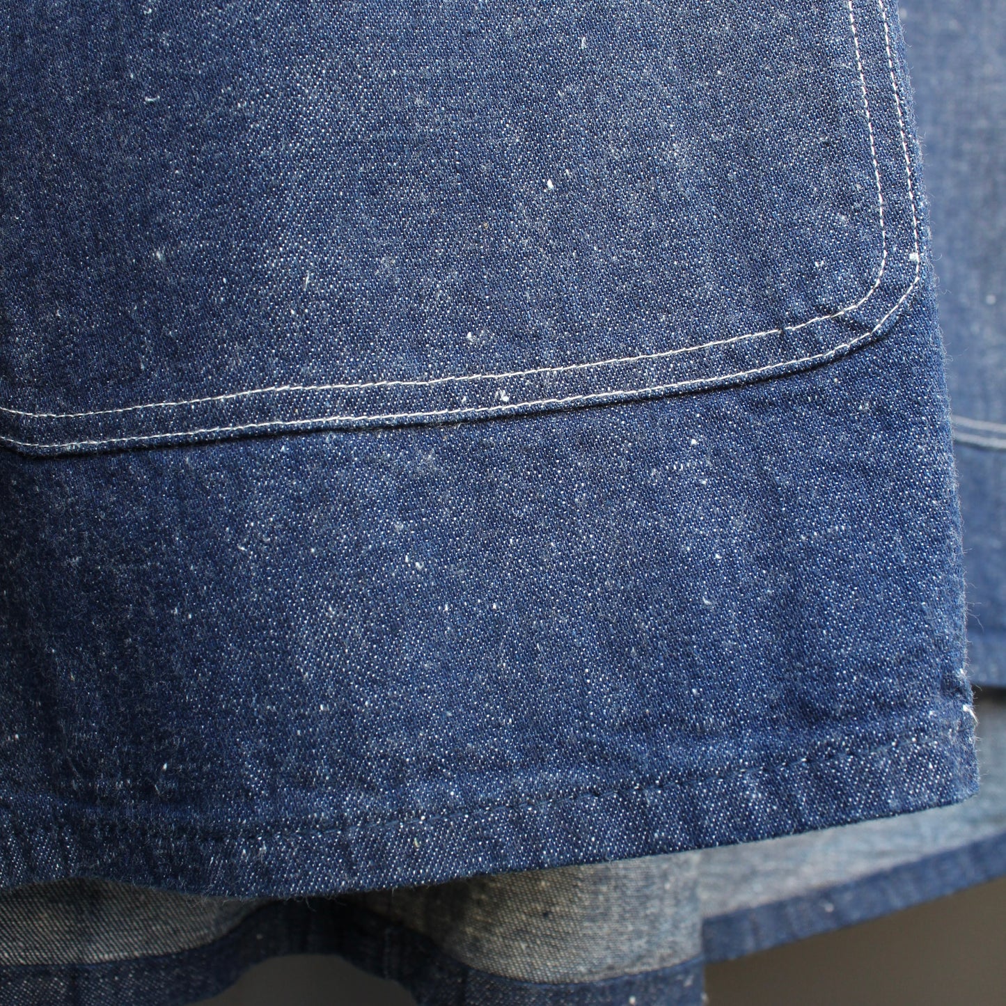 BROOKLYN OVERALL - 
COLLARLESS 9OZ DENIM BLOUSON