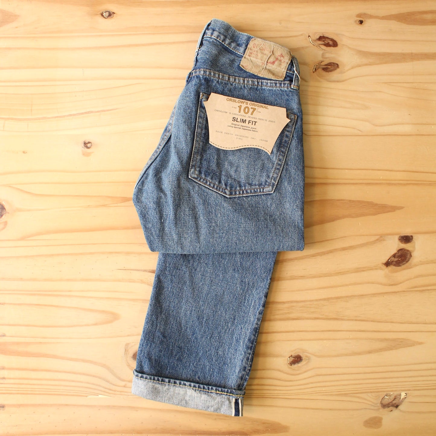 OrSlow -
107 IVY FIT 13.7OZ DENIM SHORT LENGTH
(2YEAR WASH)