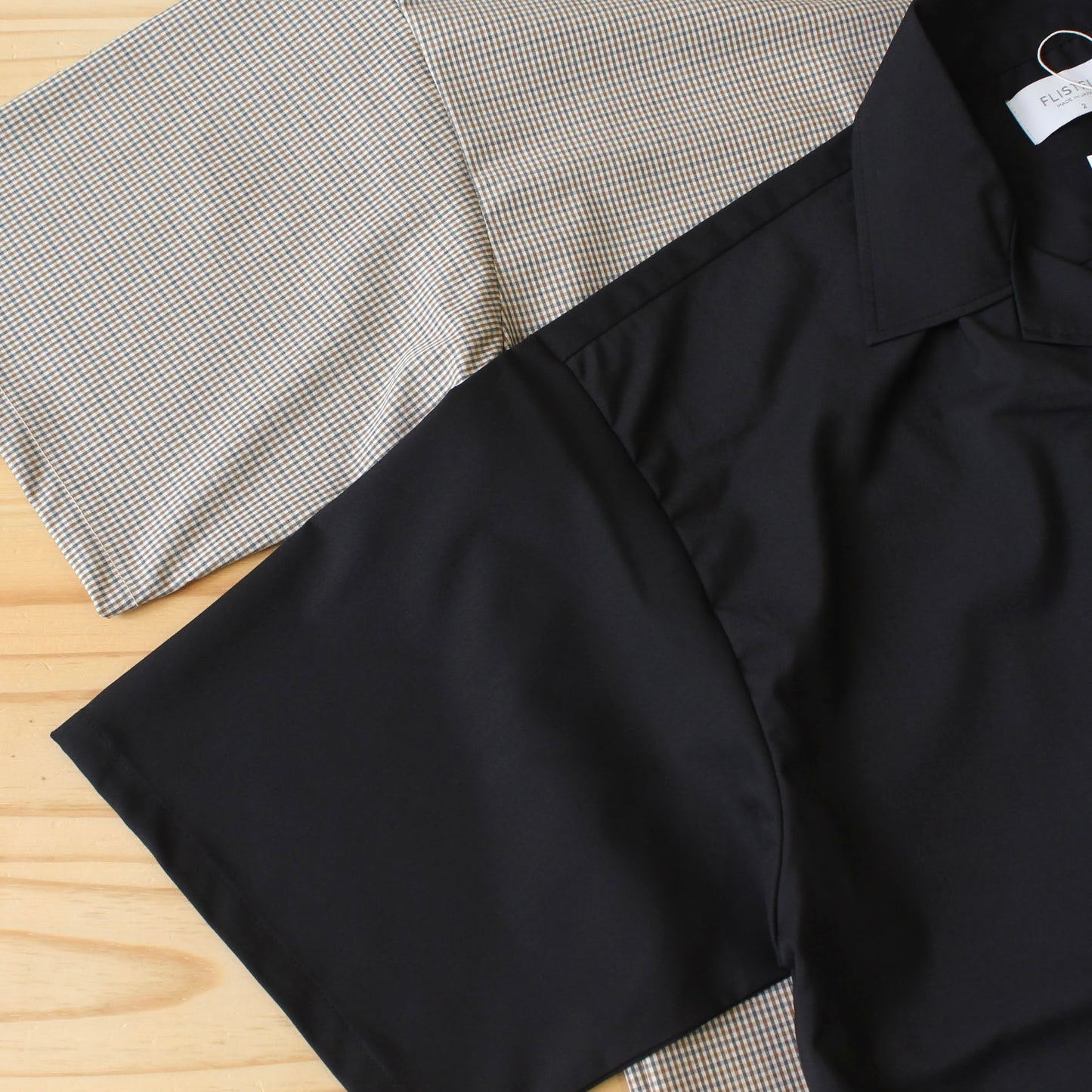 FLISTFIA -
OPEN COLLAR S/S SHIRTS