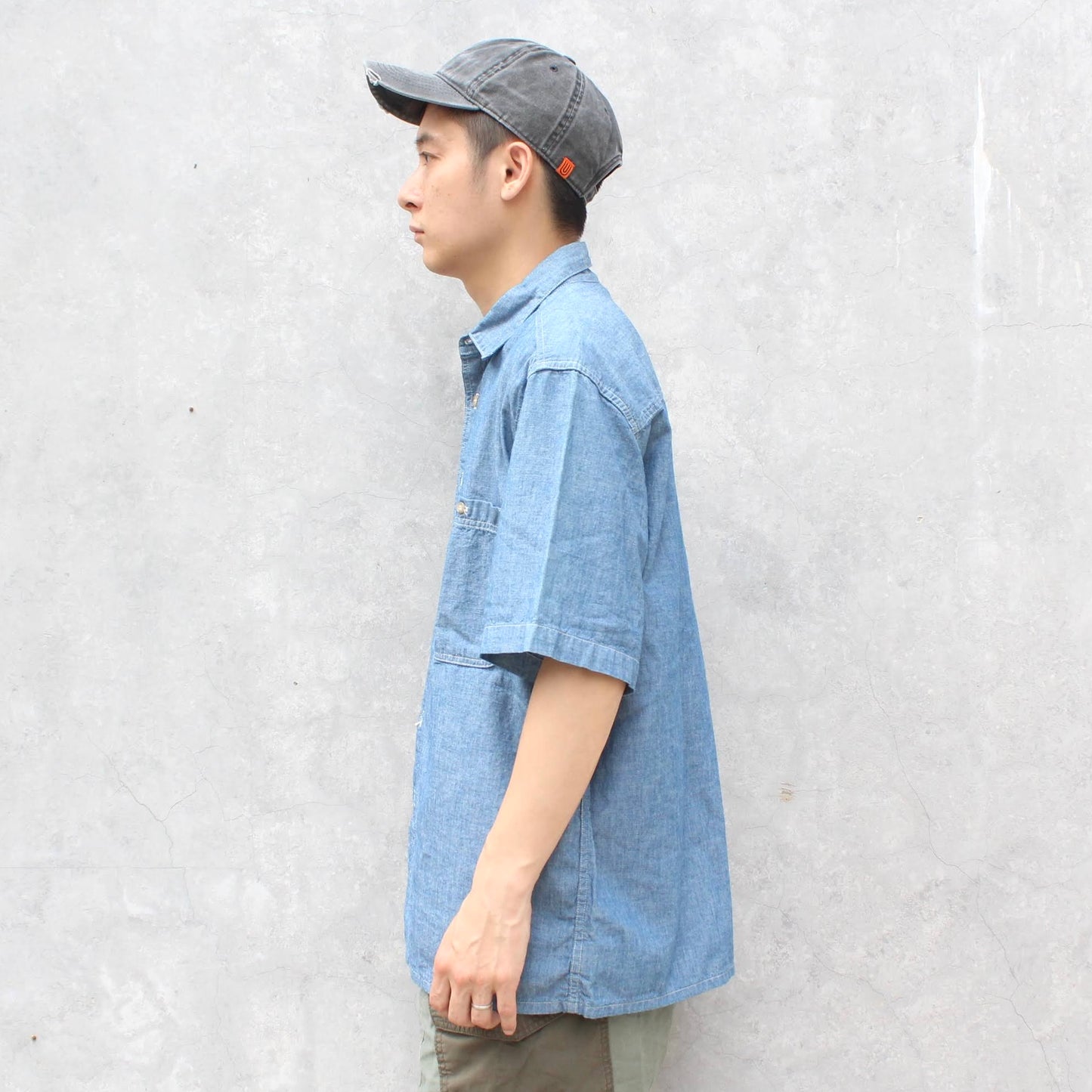Or Slow - LOOSE FIT S/S CHAMBRAY SHIRT