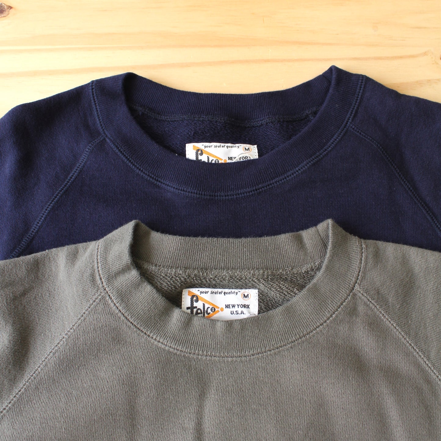 FELCO - 12oz TERRY L/S RAGLAN CREW RELAX FIT