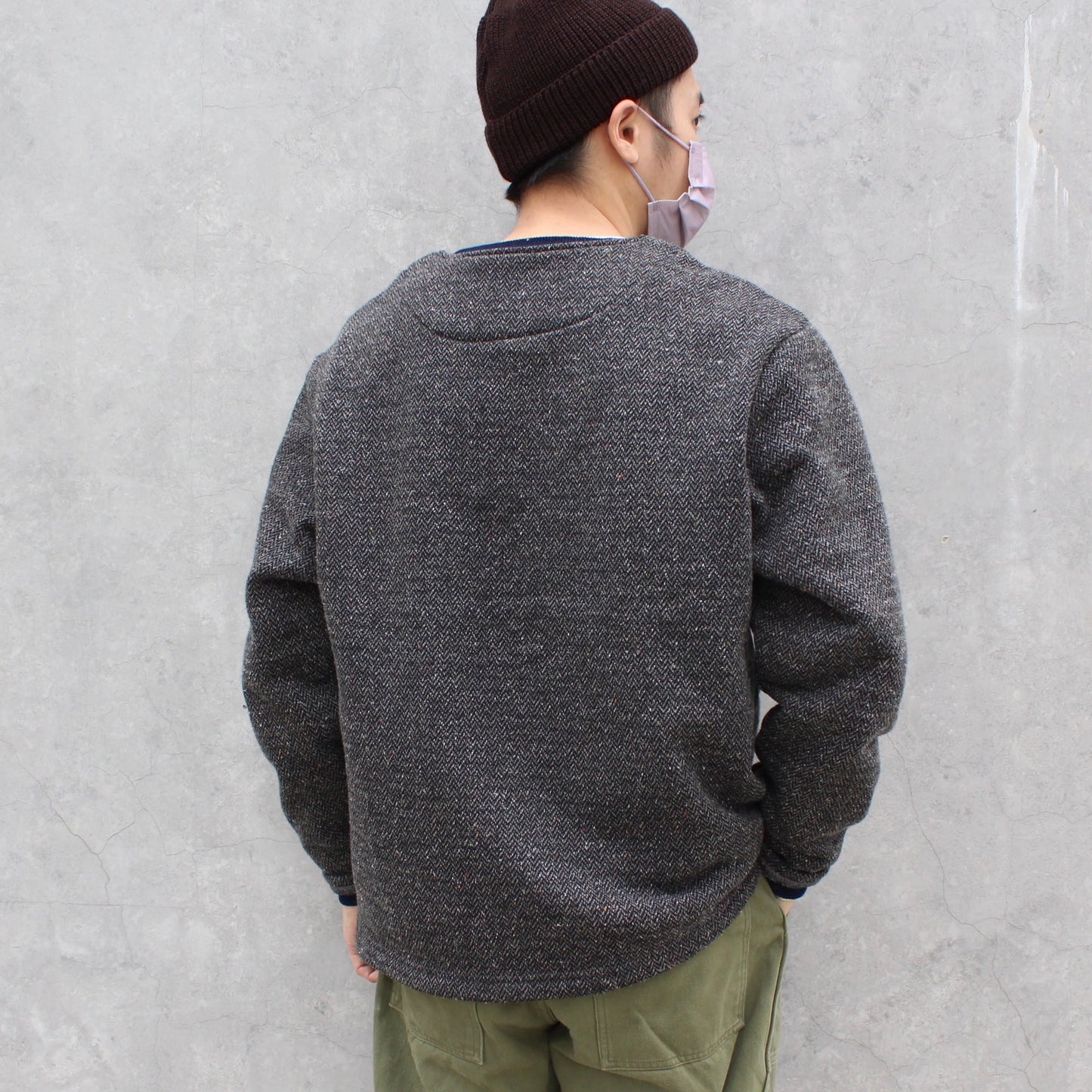 RIDING HIGH TOKYO -
TWEED FLEECE EASY CARDIGAN