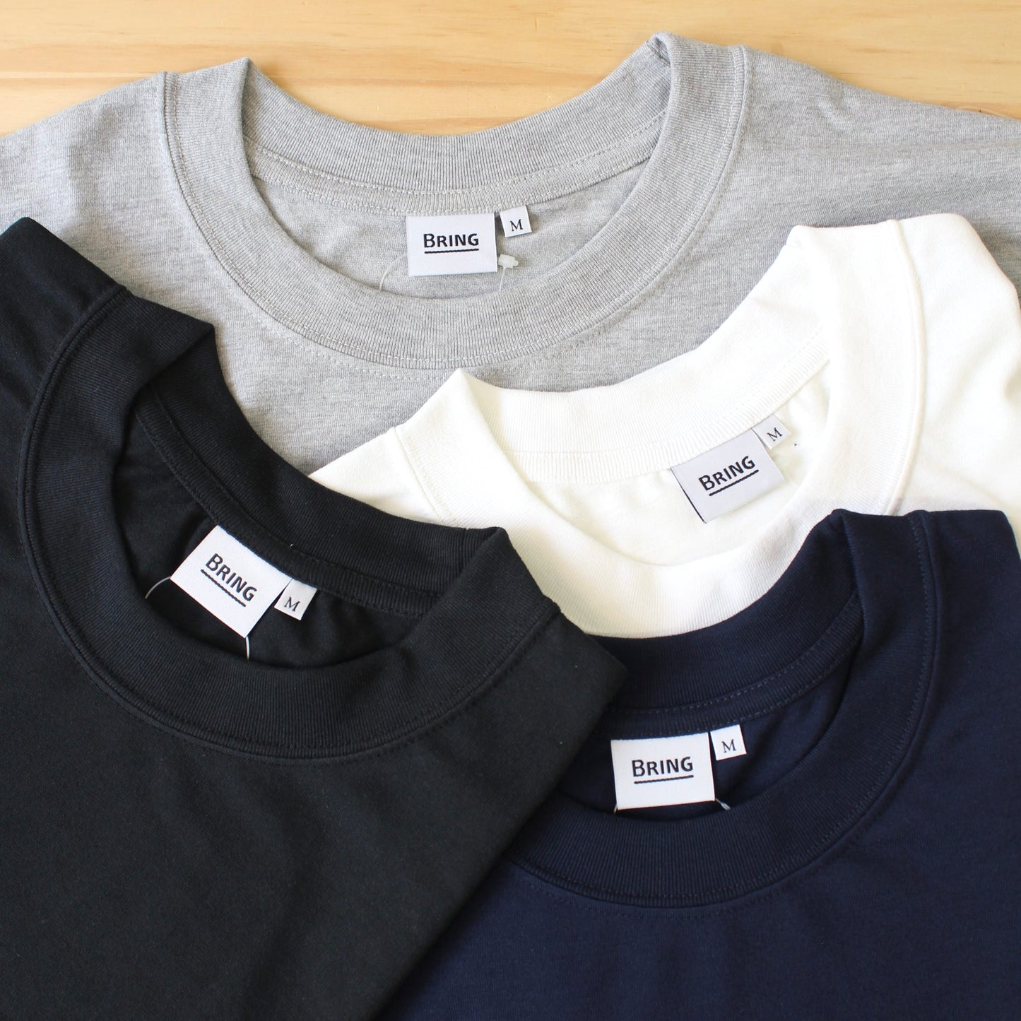 BRING -
DRYCOTTONY 9-quarter sleeve T-SHIRT