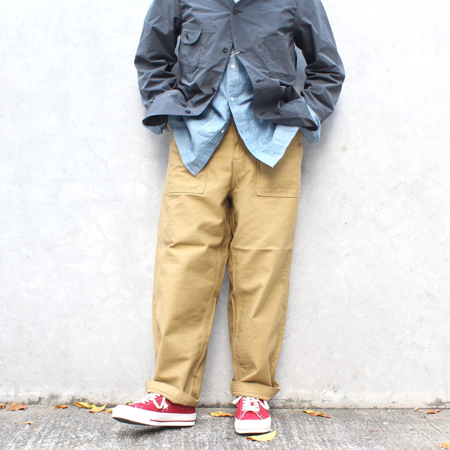 ORDINARY FITS -
JAMES FATIGUE BACK SATIN PANTS