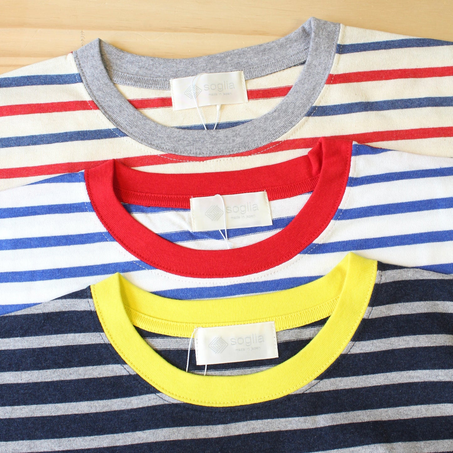 SOGLIA - OPEN END L/S BORDER TEE