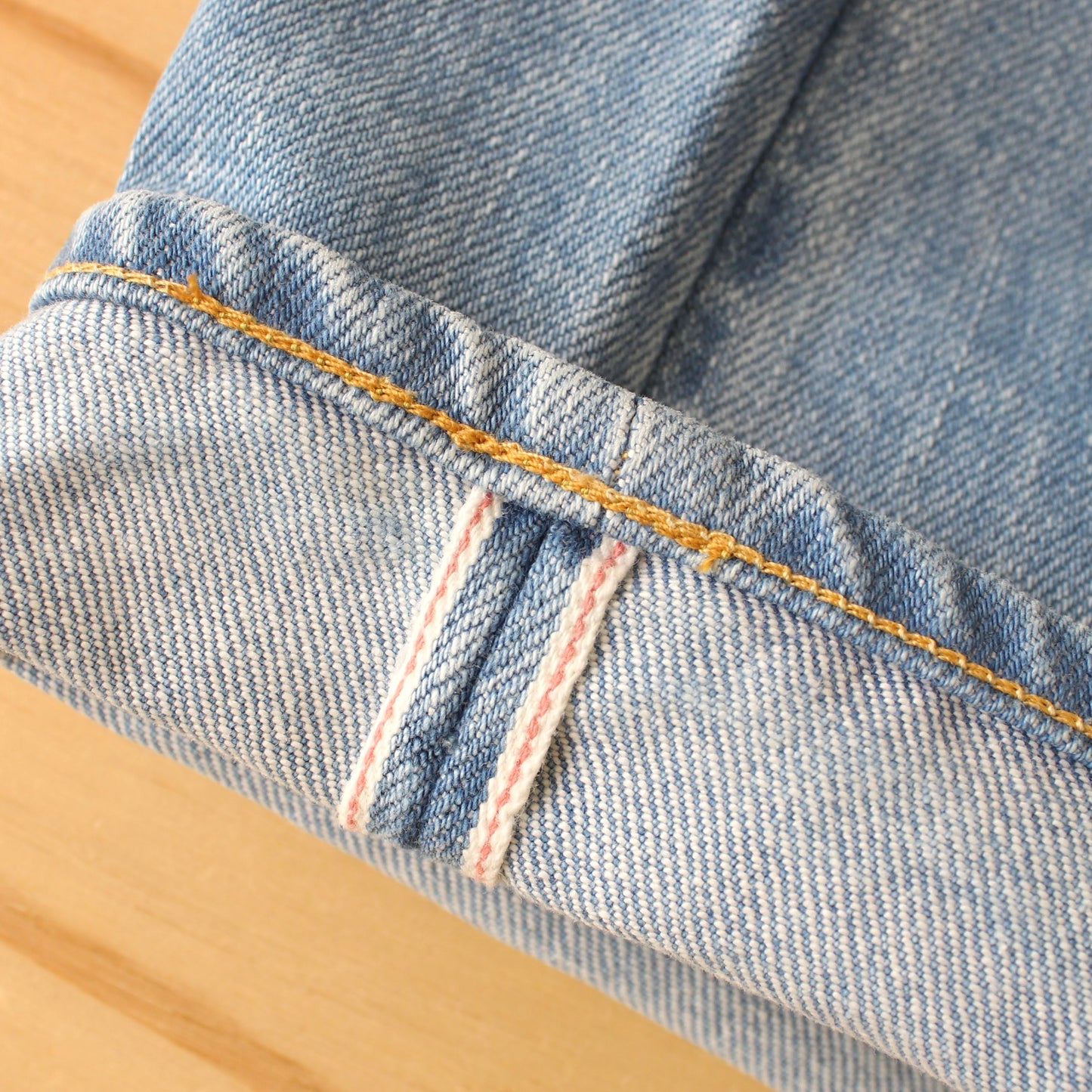 HATSKI - 15.6OZ Wide Tapered Denim(ICE BLUE)