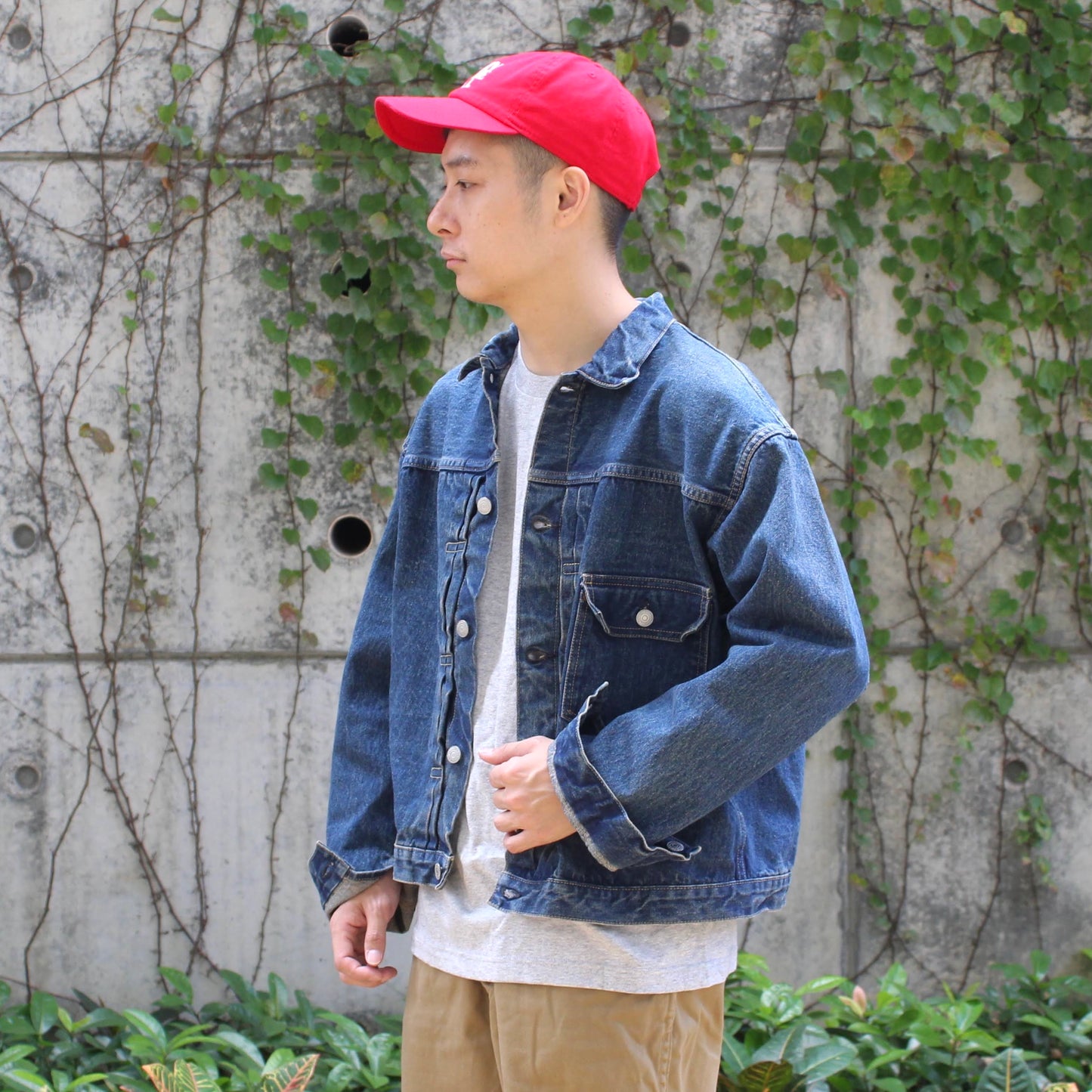 Or Slow -
40’S PLEATED FRONT BLOUSE DENIM JACKET (VINTAGE WASH)