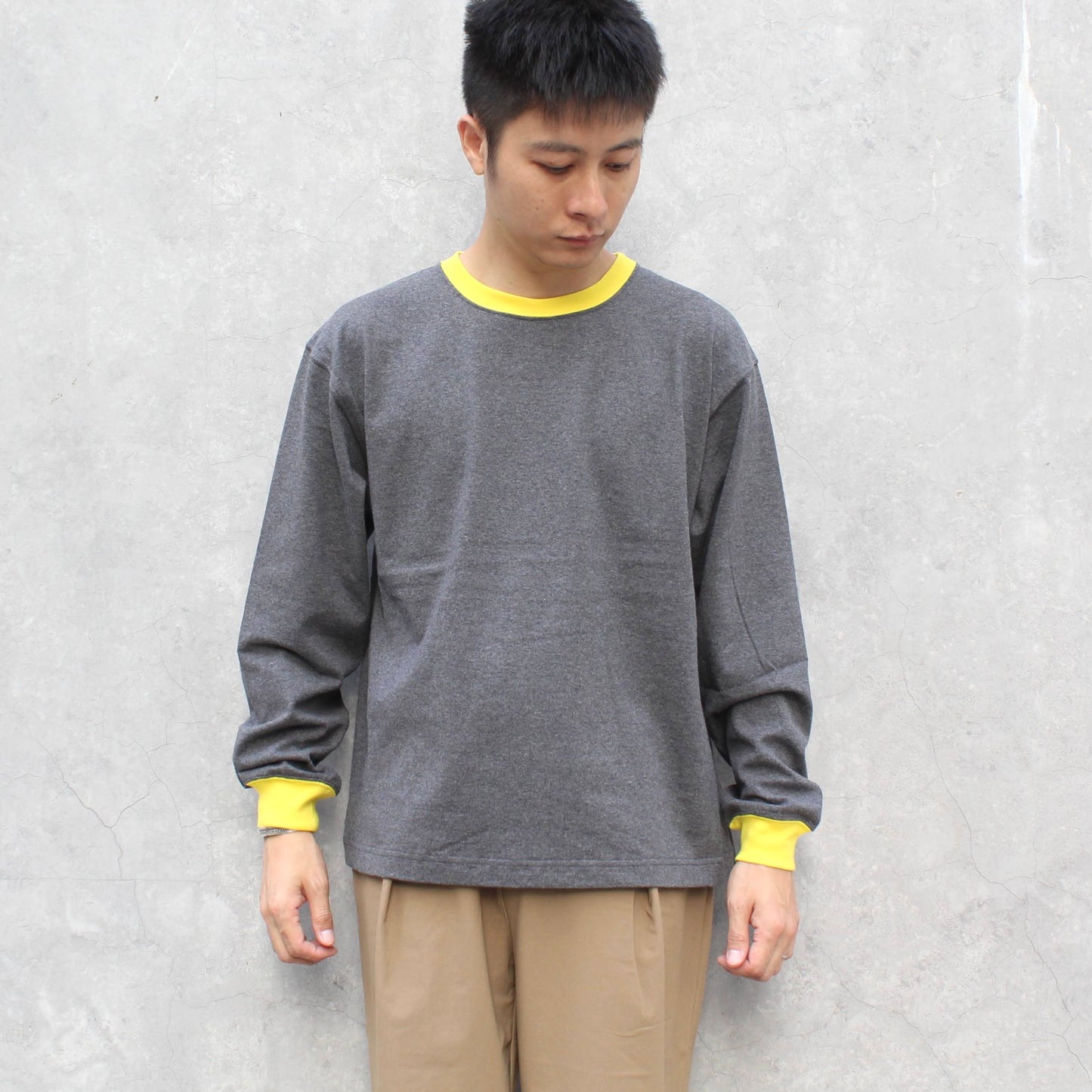 SOGLIA - OPEN END L/S BORDER TEE