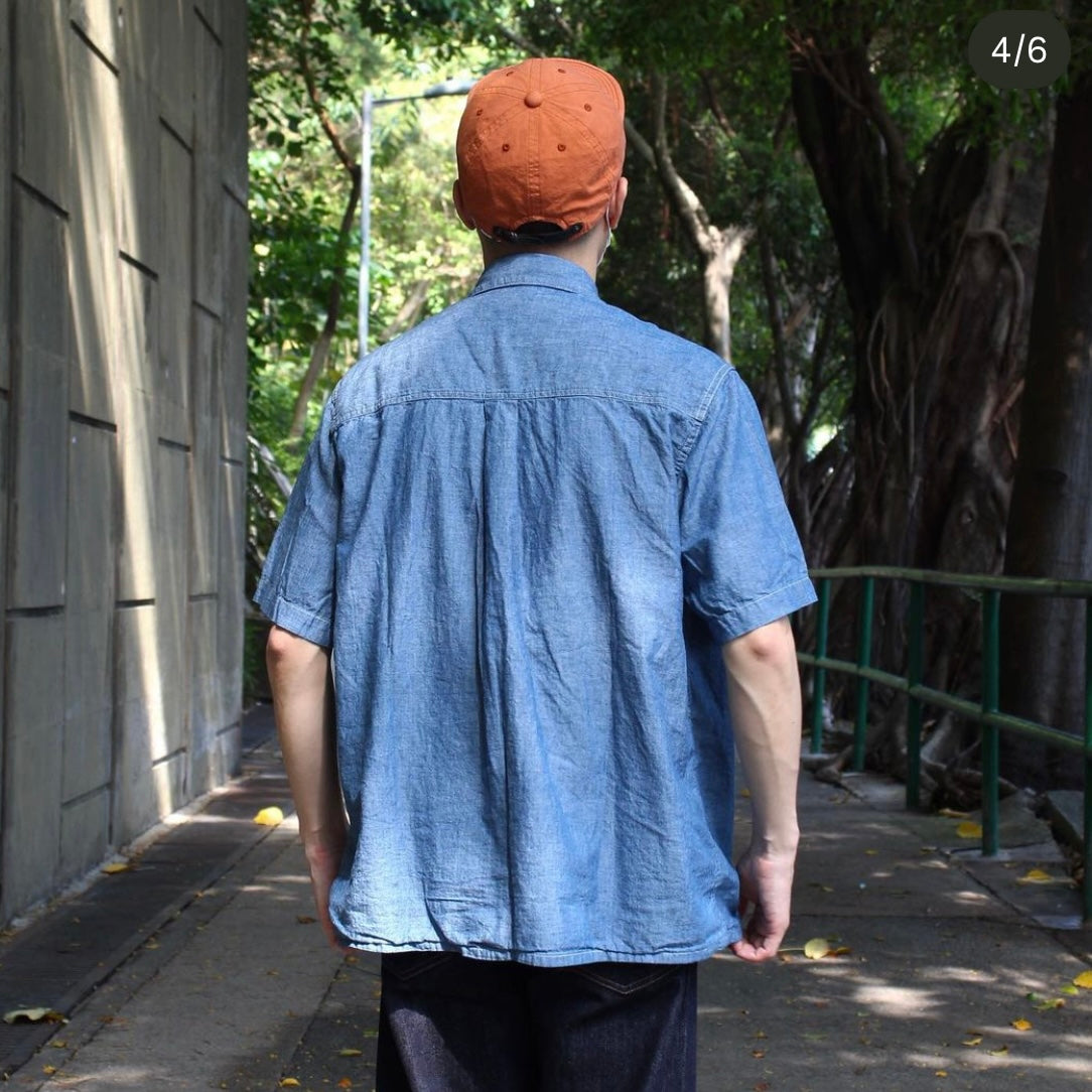 Or Slow - LOOSE FIT S/S CHAMBRAY SHIRT