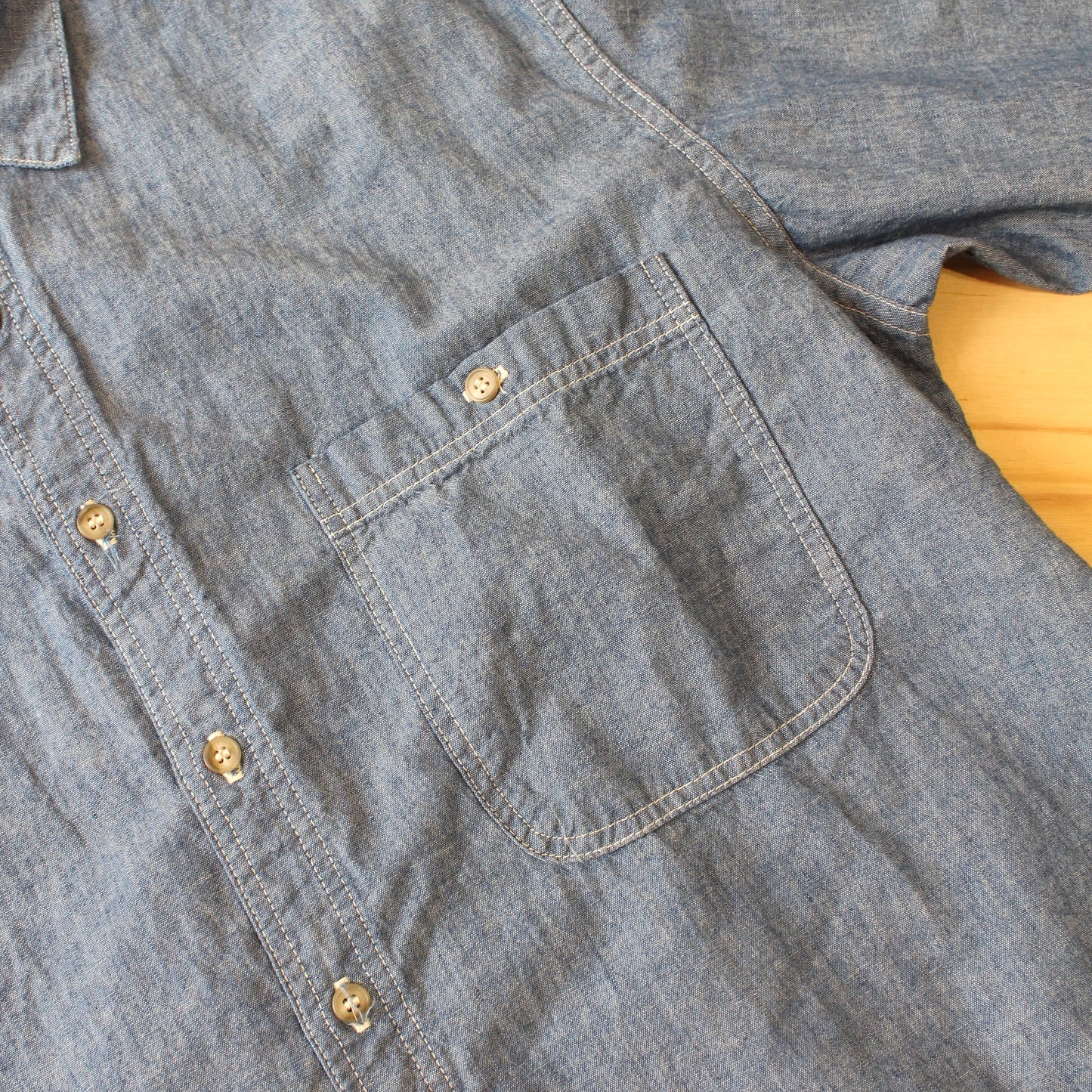 Or Slow - LOOSE FIT S/S CHAMBRAY SHIRT