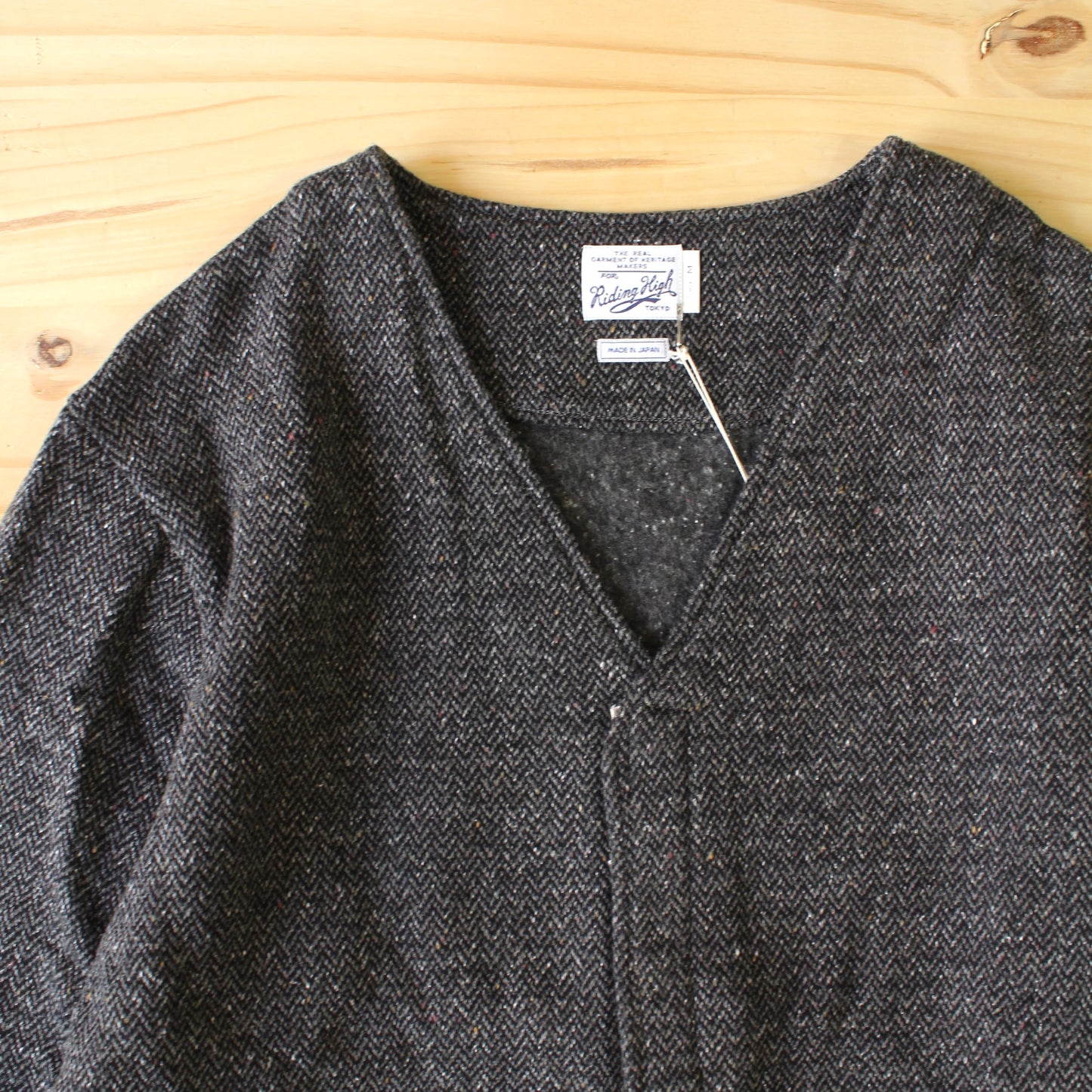 RIDING HIGH TOKYO -
TWEED FLEECE EASY CARDIGAN