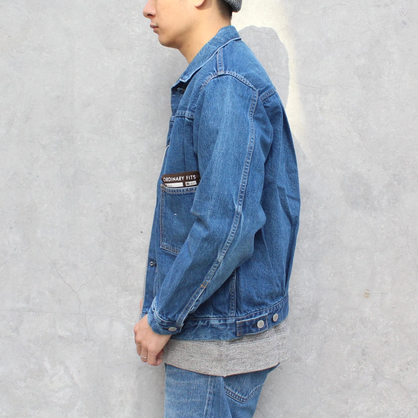 ORDINARY FITS -
DENIM JACKET (USED BLUE)