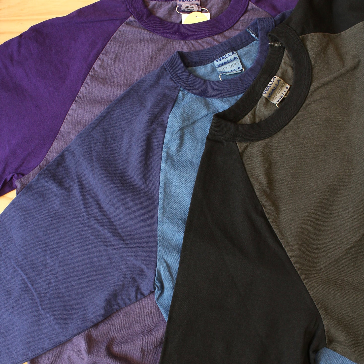 Walla Walla Sport - (PIGMENT DYE) - 3/4 SLEEVE BASEBALL TEE