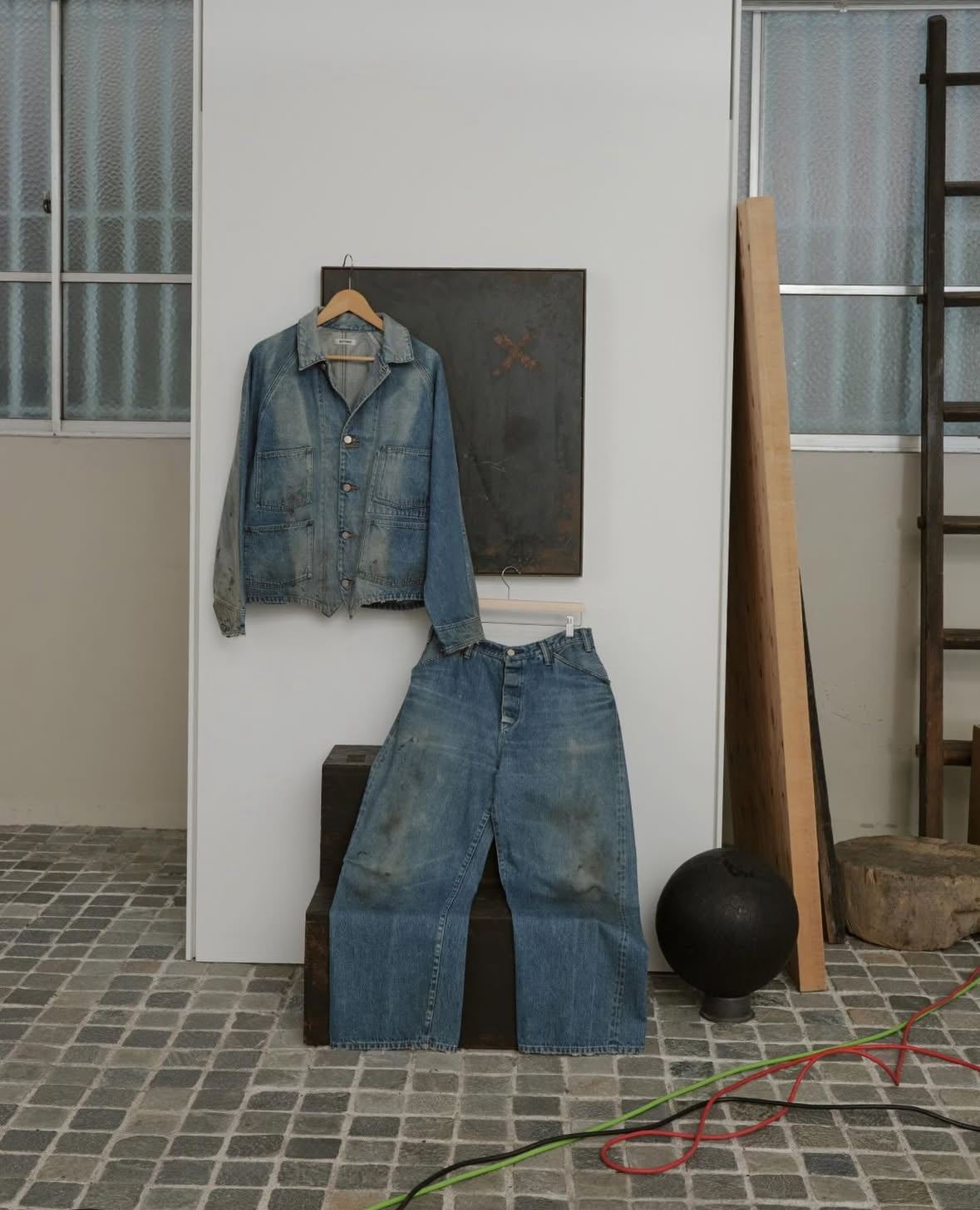 AUTHEN JAPAN -
12.5OZ VINTAGE ENGINEER JACKET (USED WASH)