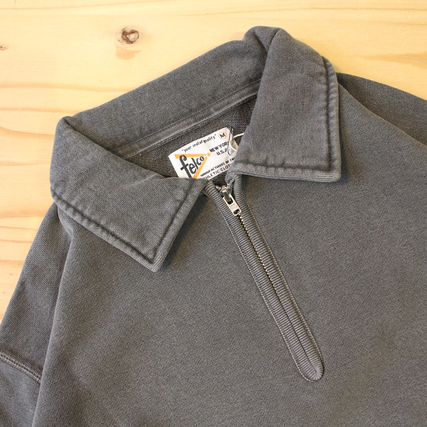 FELCO -
12OZ FRENCH TERRY L/S HALF ZIP COLLAR SWEAT