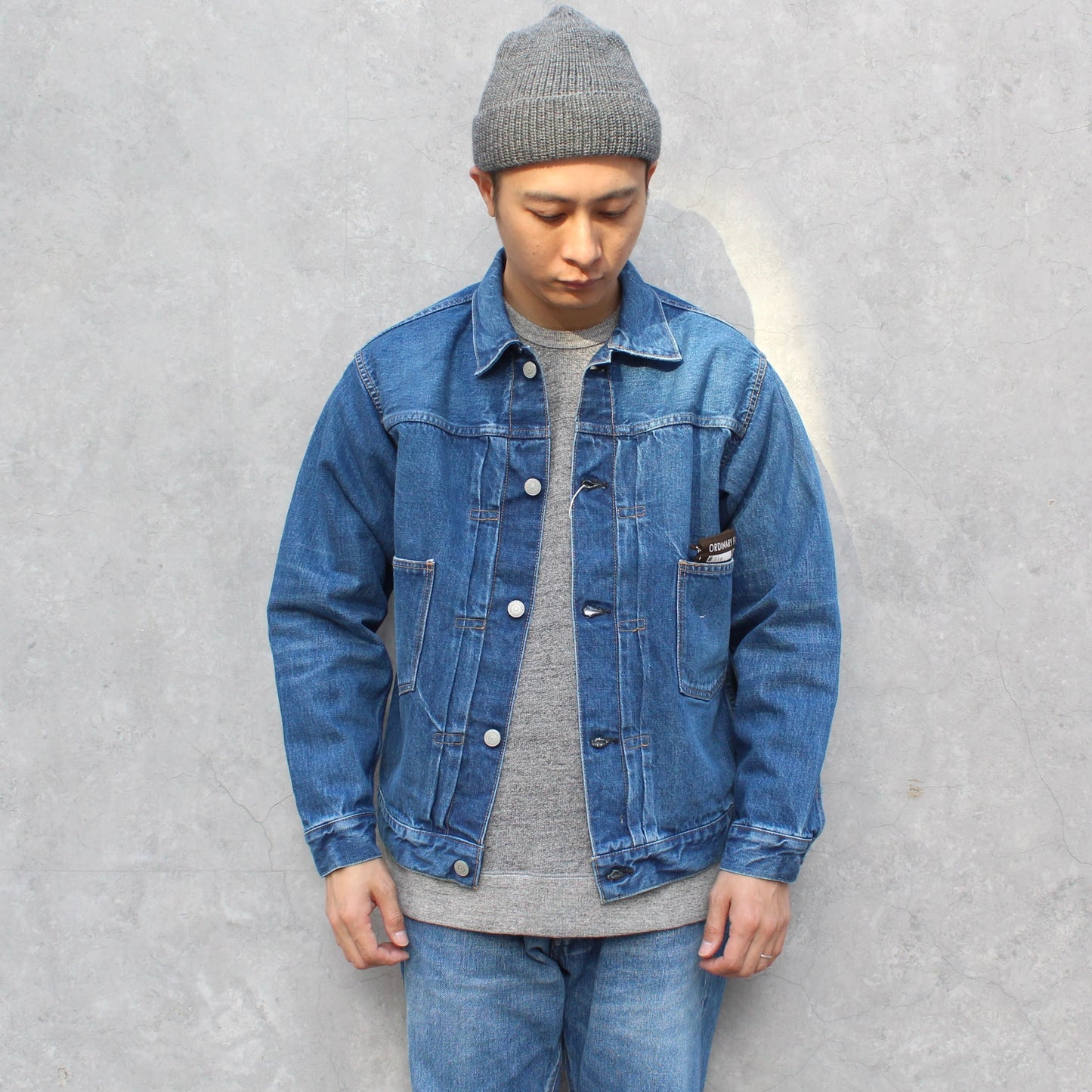ORDINARY FITS -
DENIM JACKET (USED BLUE)