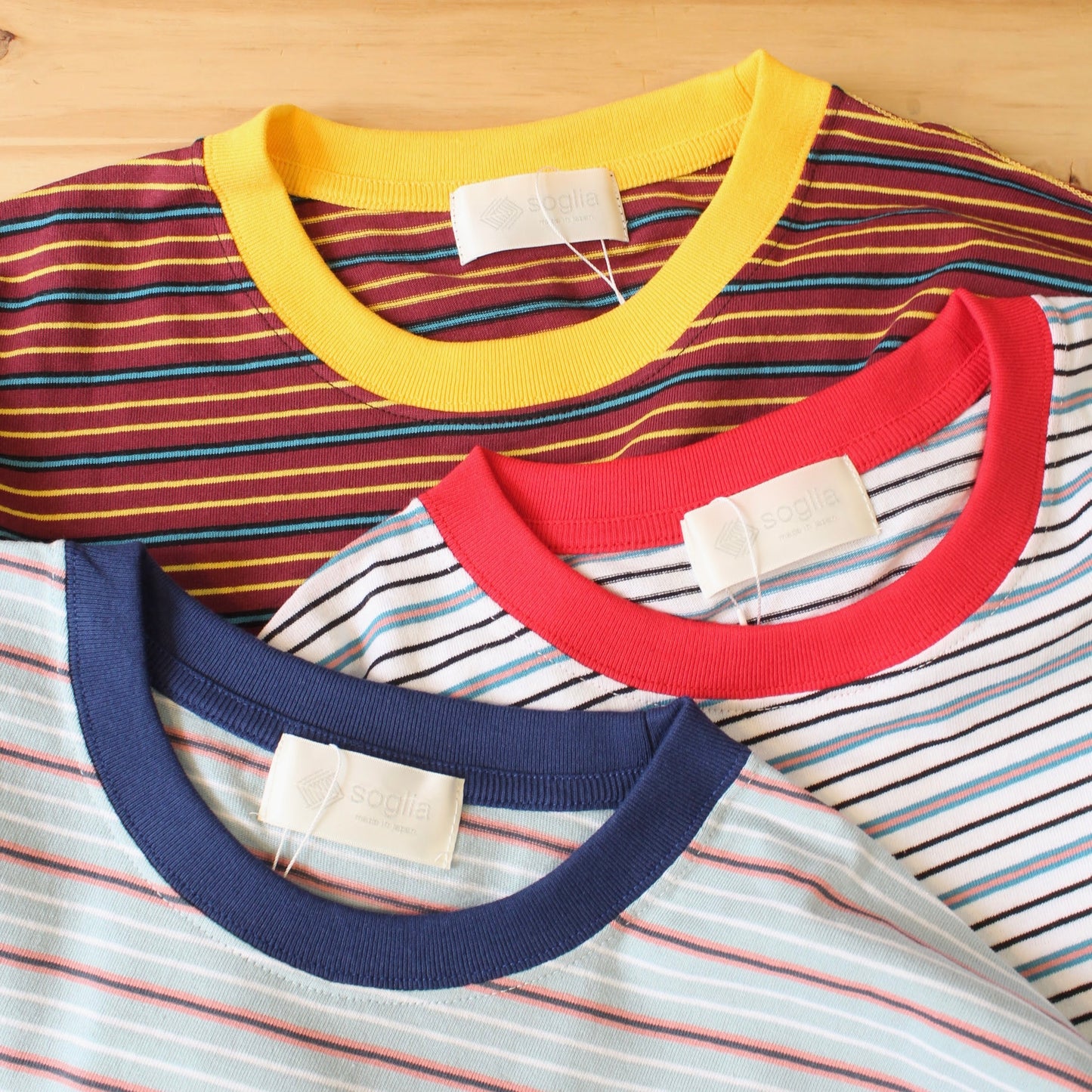 SOGLIA -
OPEN END L/S BORDER TEE