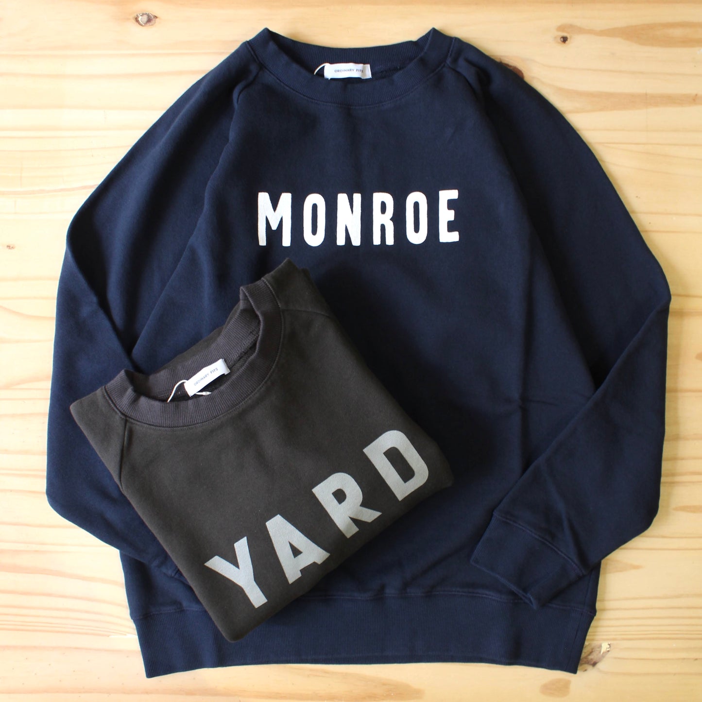 Ordinary Fits - FRENCH TERRY PRINT RAGLAN SWEAT