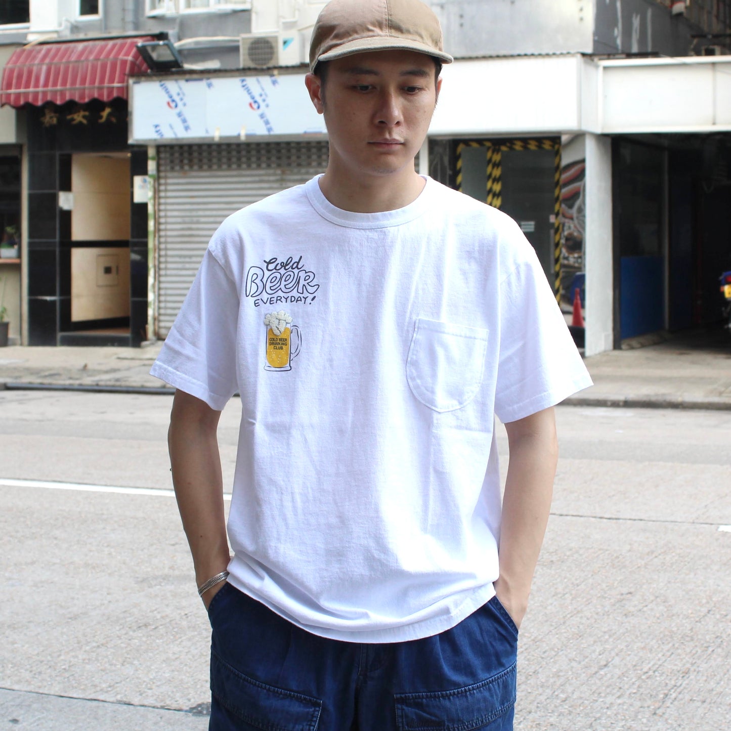 RIDING HIGH TOKYO -
BEER POCKET TEE