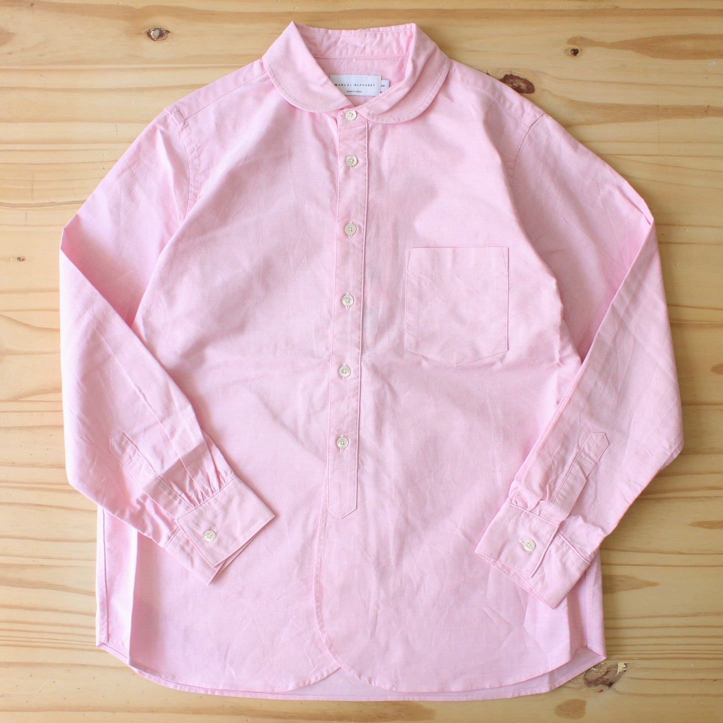MANUAL ALPHABET - SUPIMA OX ROUND COLOR SHIRT (For Ladies)