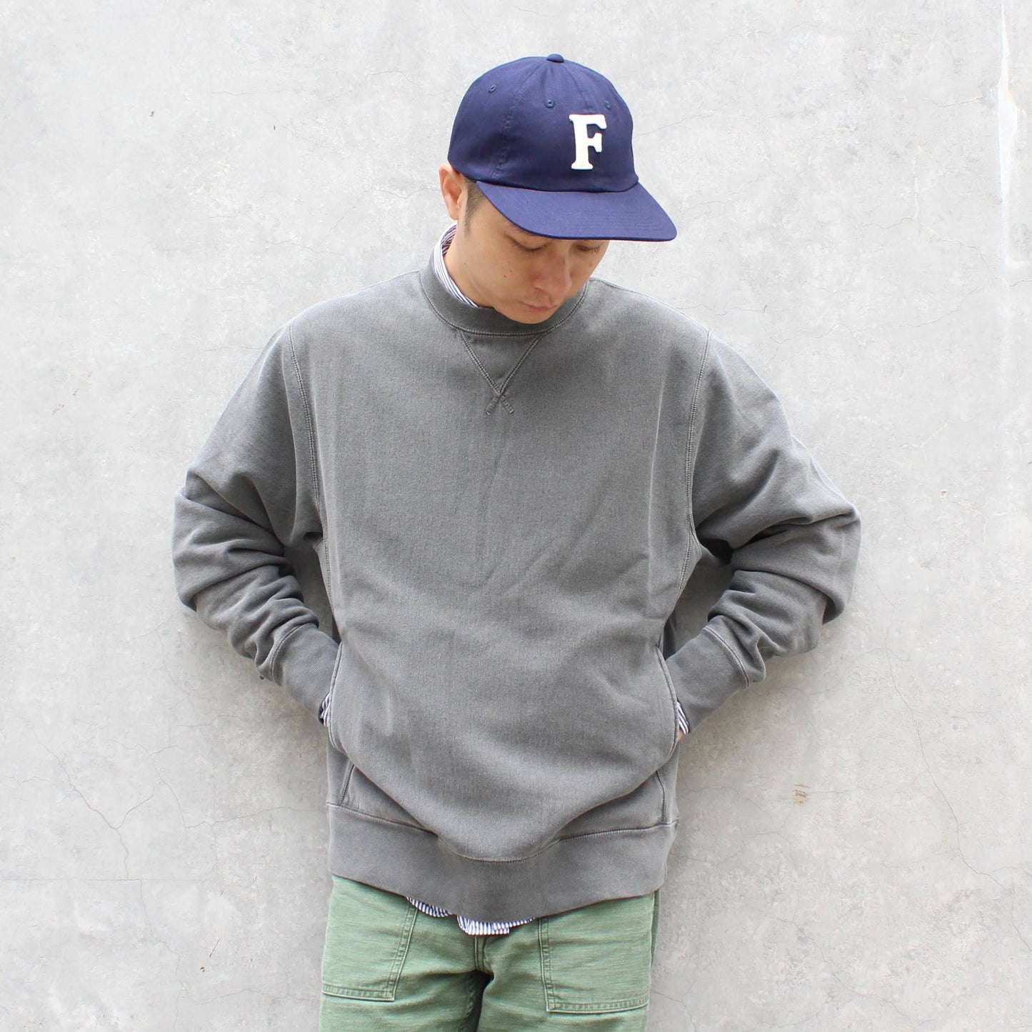 FELCO - 12OZ FRENCH TERRY L/S CLASSIC INVERSE WEAVE V GUSSET POCKET SWEAT