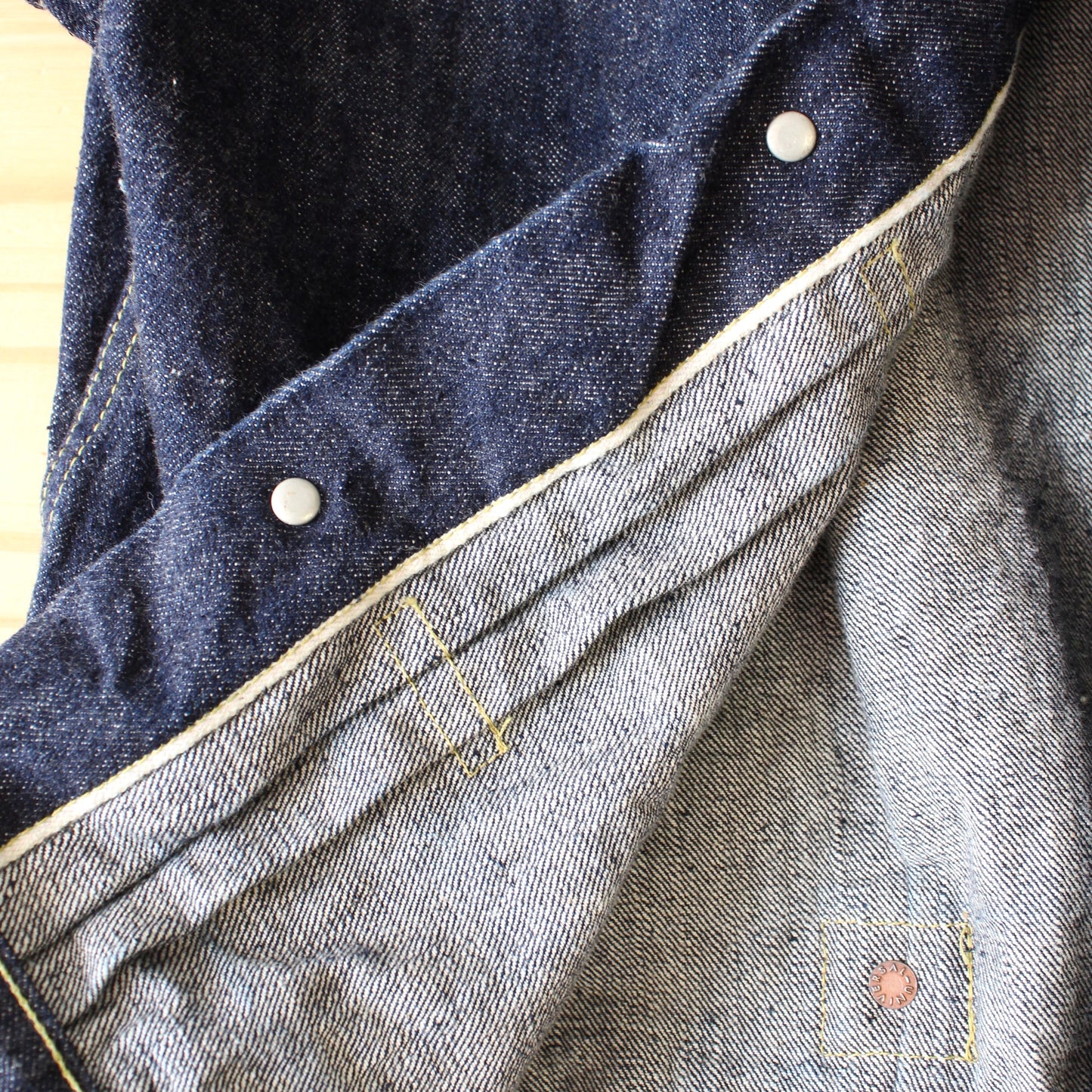 OrSlow - 40’S PLEATED FRONT BLOUSE DENIM JACKET