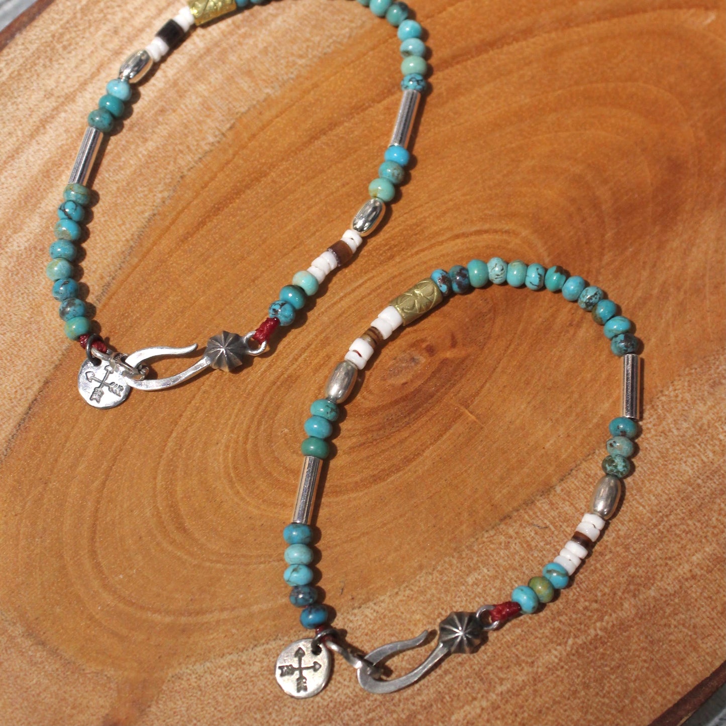 Atease -
SILVER & TURQUOISE BZ BRACELET