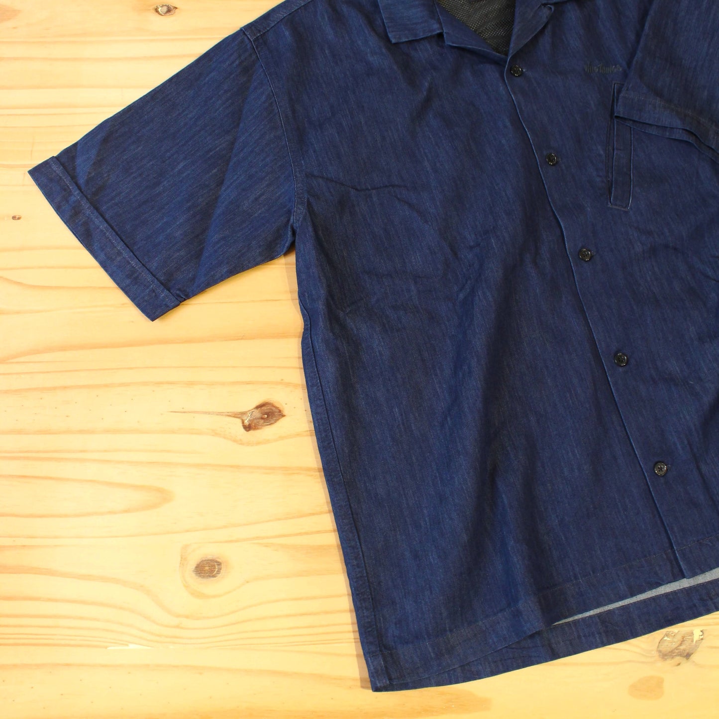 WILD THINGS JAPAN - SHELTECH DENIM OPEN COLLAR SHIRTS