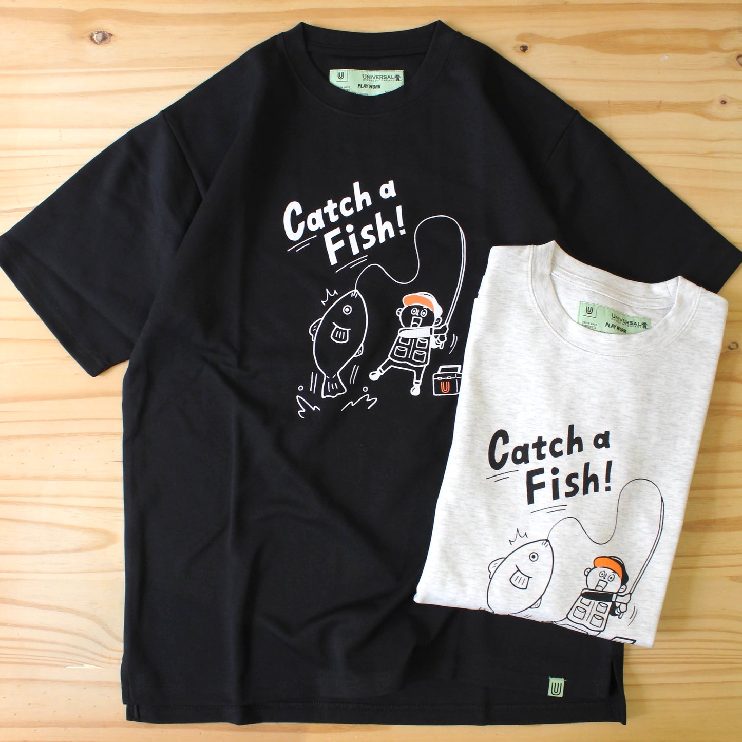 UNIVERSAL OVERALL Japanese version PLAY WORK PLAY WINDY FISHING S/S TEE