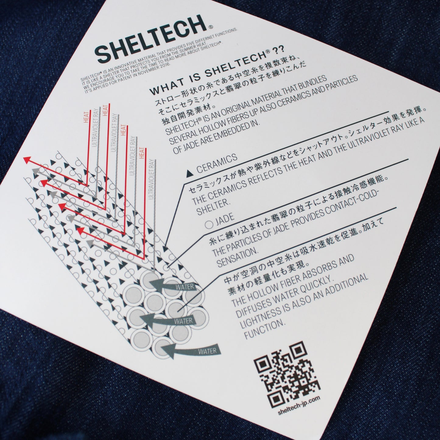 WILD THINGS JAPAN - SHELTECH DENIM OPEN COLLAR SHIRTS