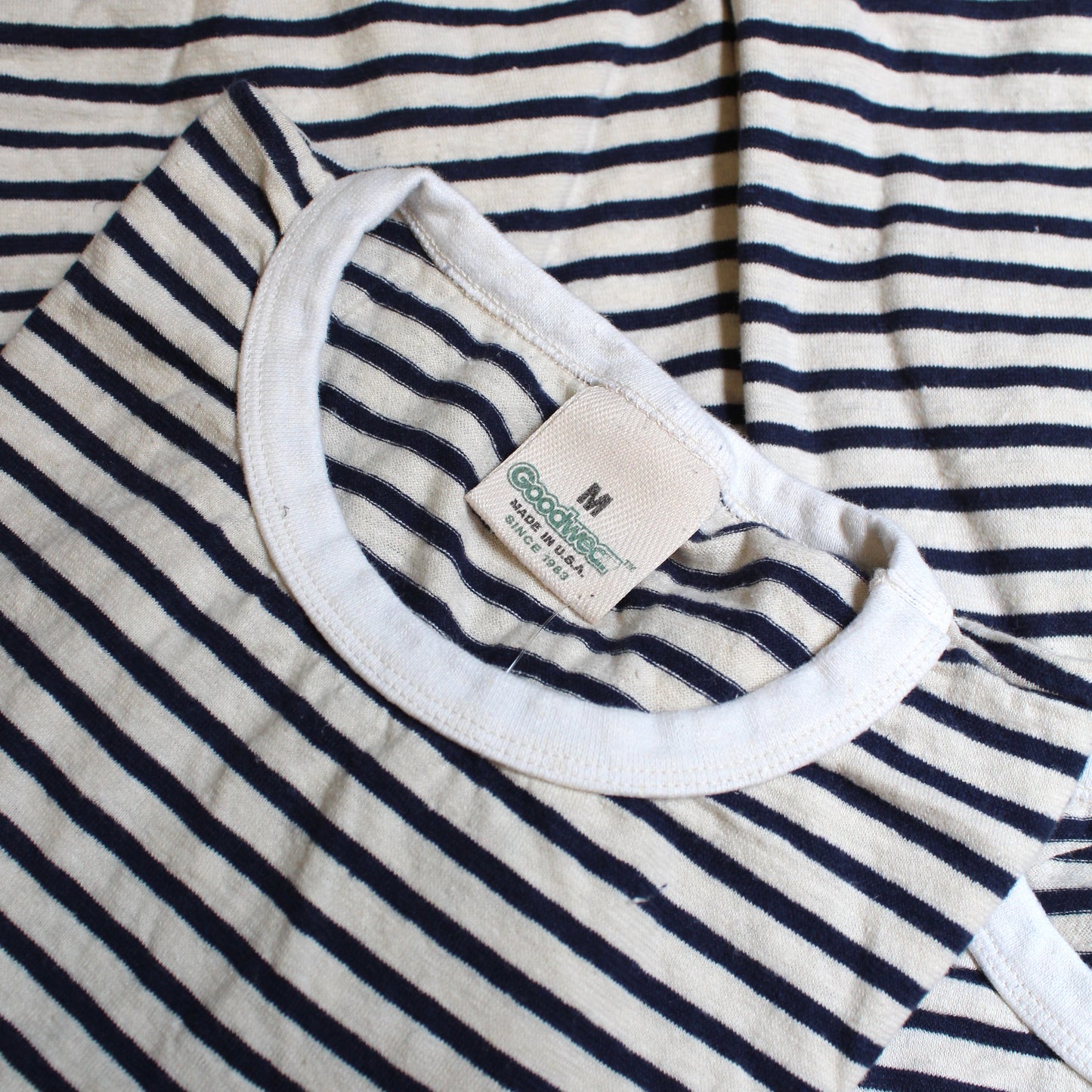 GOODWEAR (US version) - Stripe Hemp Crew Tee