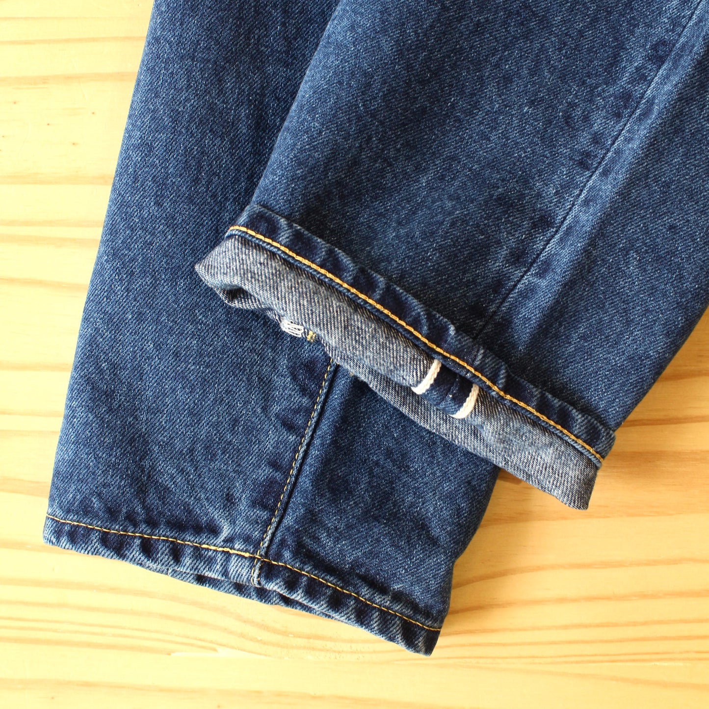 HATSKI - Loose Tapered Washi (Japanese Washi) Denim (Used Blue)