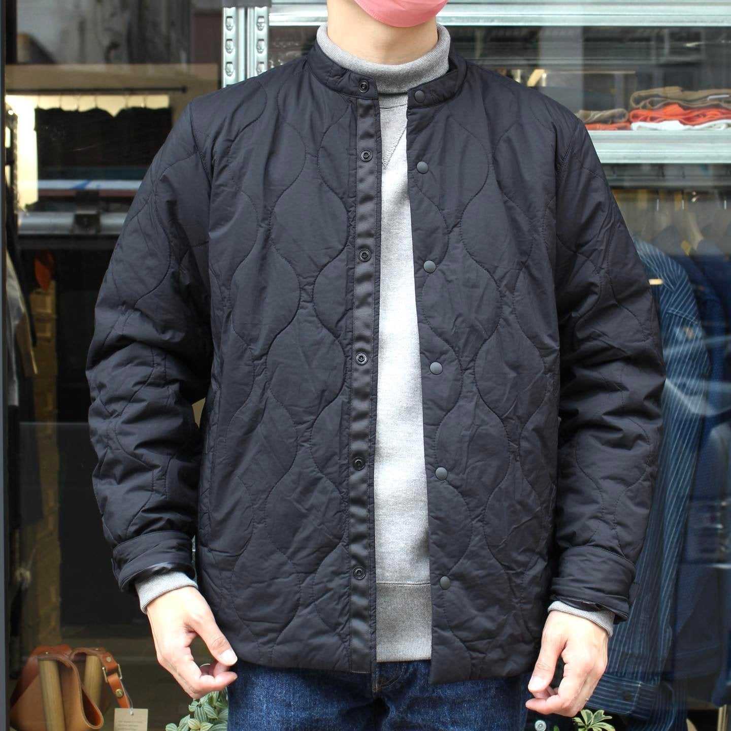 WILD THINGS JAPAN - STAND COLLAR QUILTED JACKET