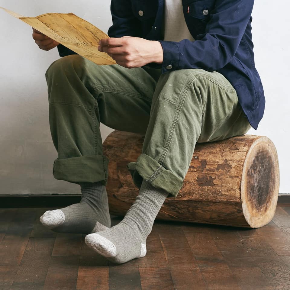 yahae - ORGANIC COTTON RIBBED SOCKS
