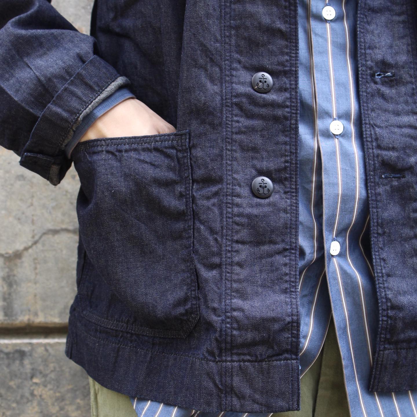 WORKERS - 6OZ DENIM USN SHIRT JACKET